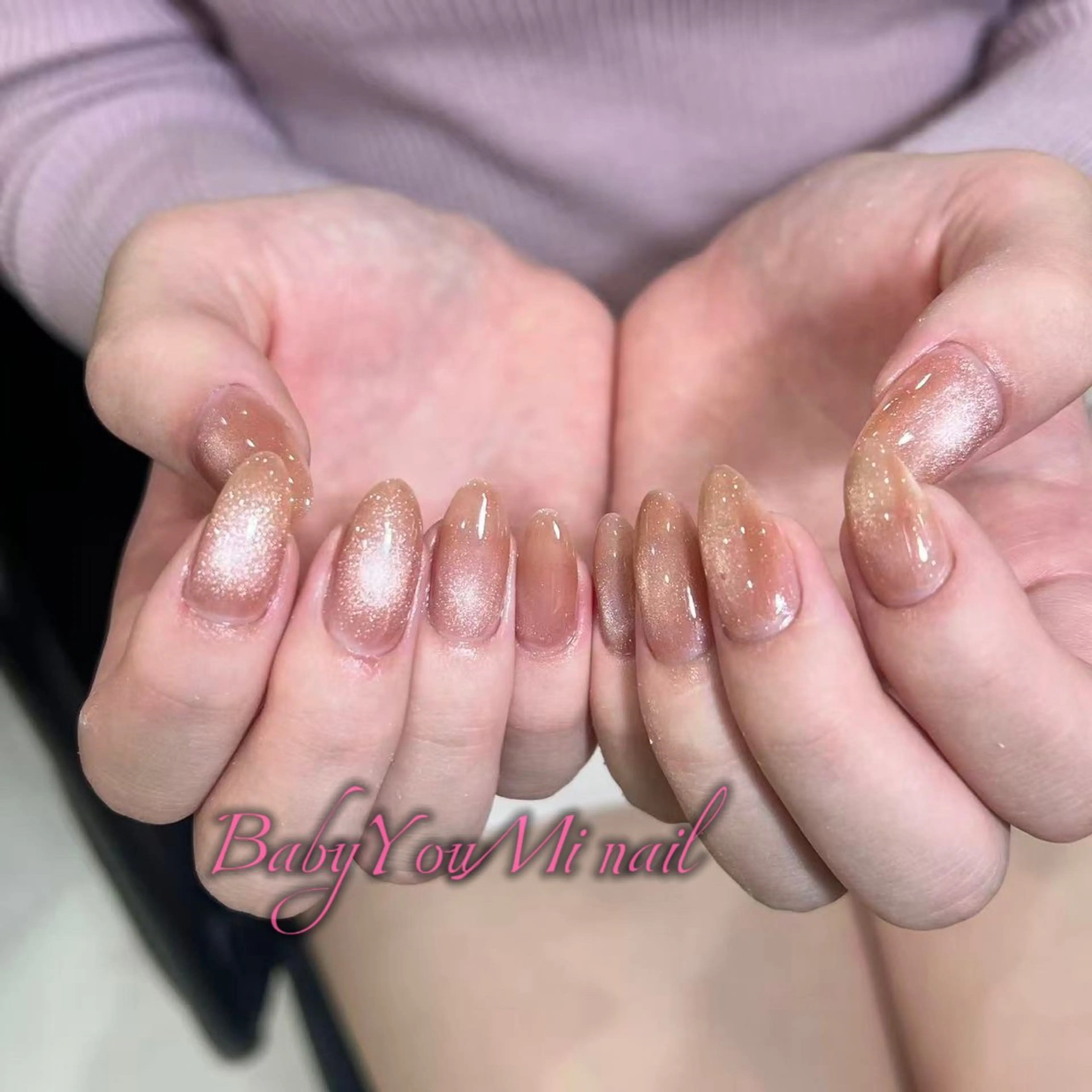 ネイル オーロラネイル フラワーネイル フットネイル フレンチネイル ジェルネイル ハンドネイル BabyYouMi ねねのネイルデザイン