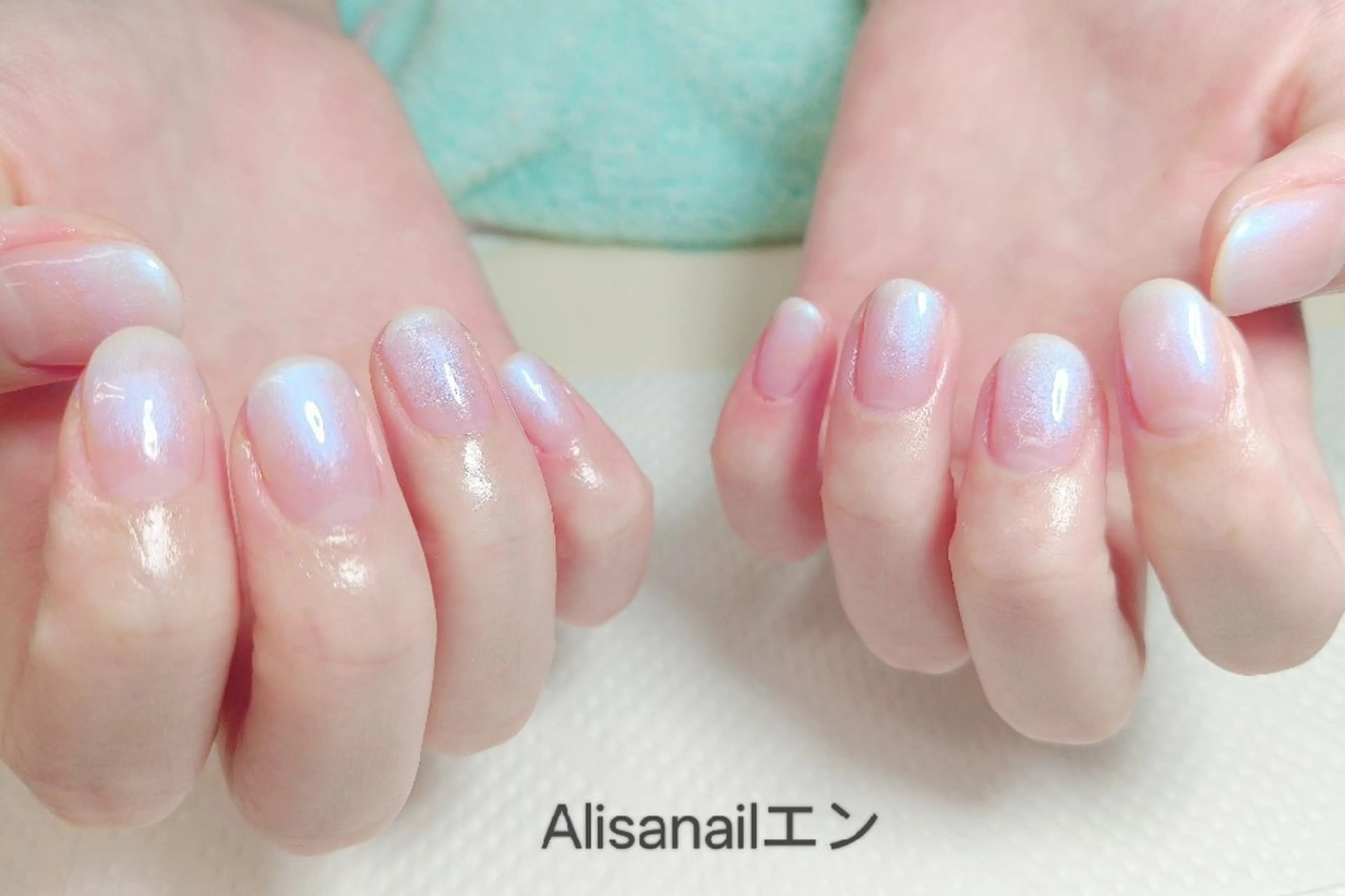 ネイル グラデーション ラメ(グリッター) ラメグラデーション エ ンのネイルデザイン