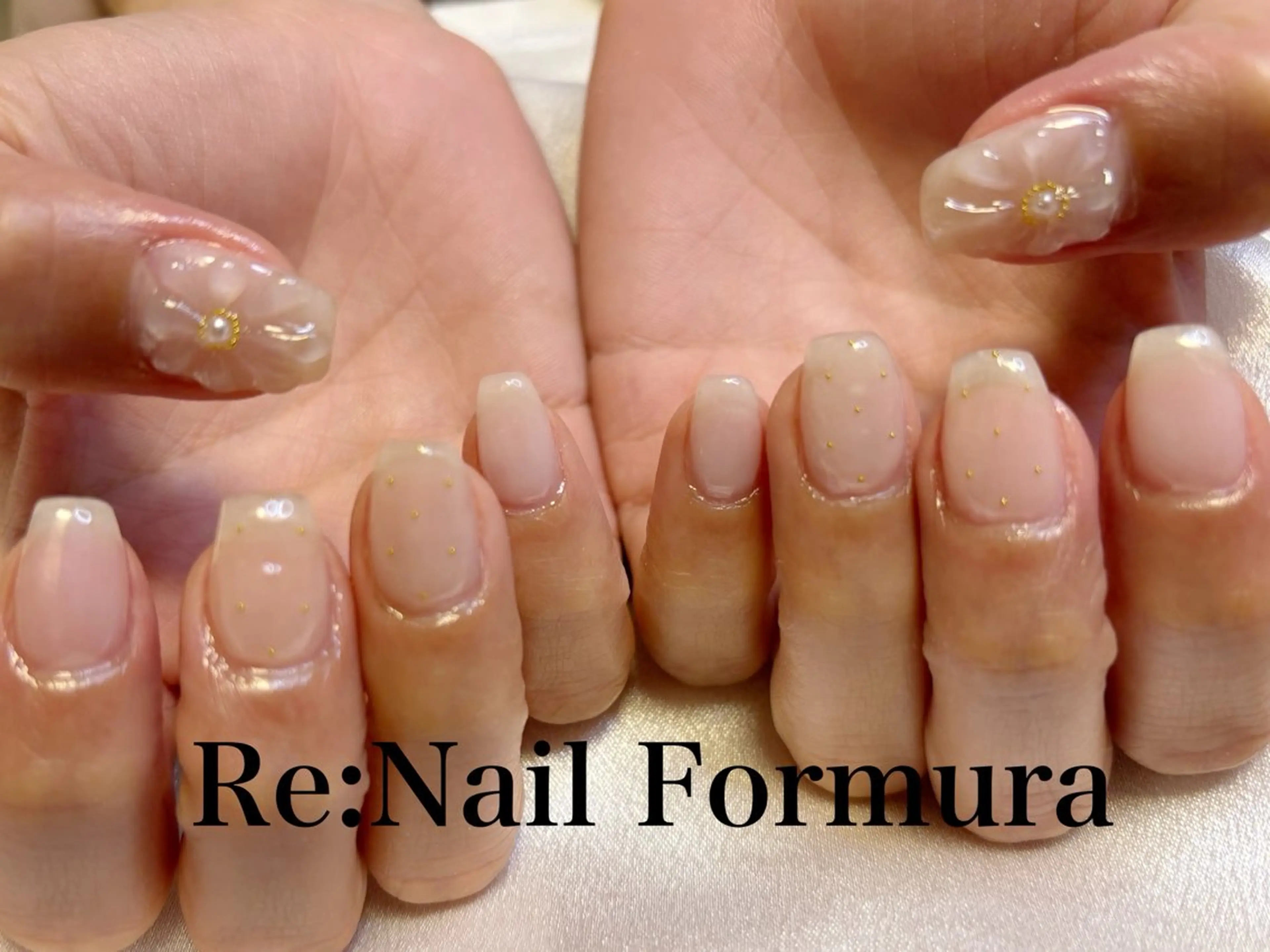 ミディアム ハンドネイル Re:Nail Formula所属・kido chieのネイルデザイン