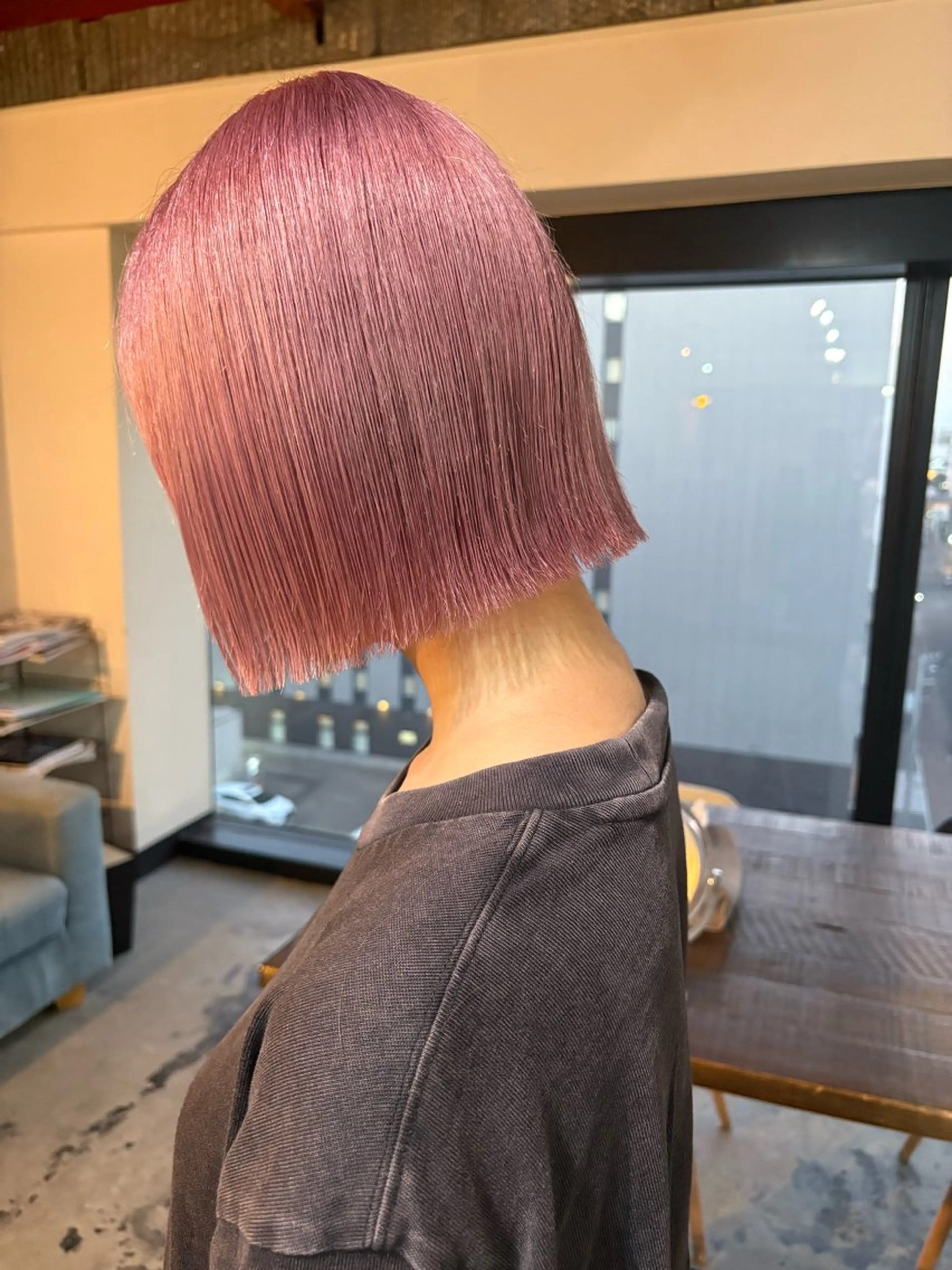 ミディアム 最新ケアカラー 髪質改善YUTOのヘアスタイル