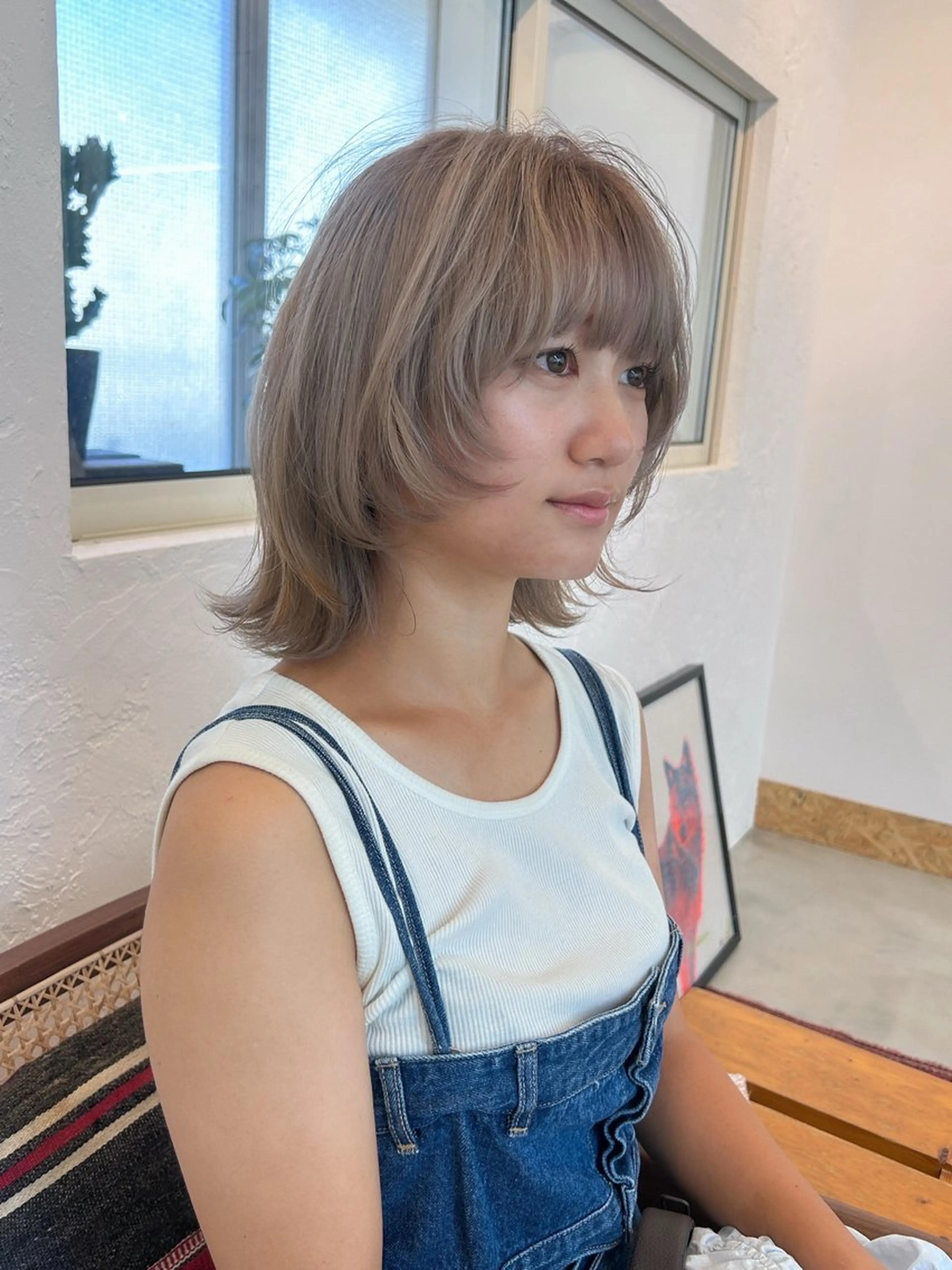 【ミニモ限定クーポン👍】カット＋ケアブリーチ＋オンカラー＋艶トリートメントの写真