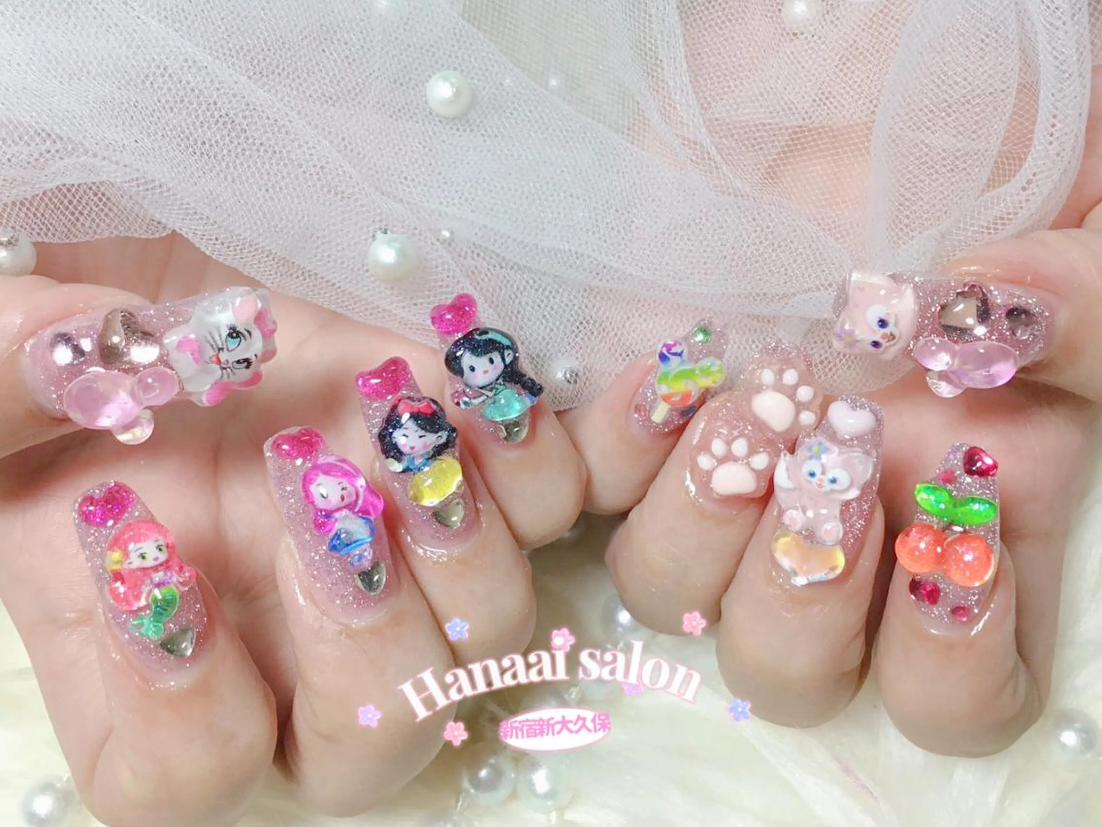 ネイル ハンドネイル Hanaai Salon新大久保店のネイルデザイン