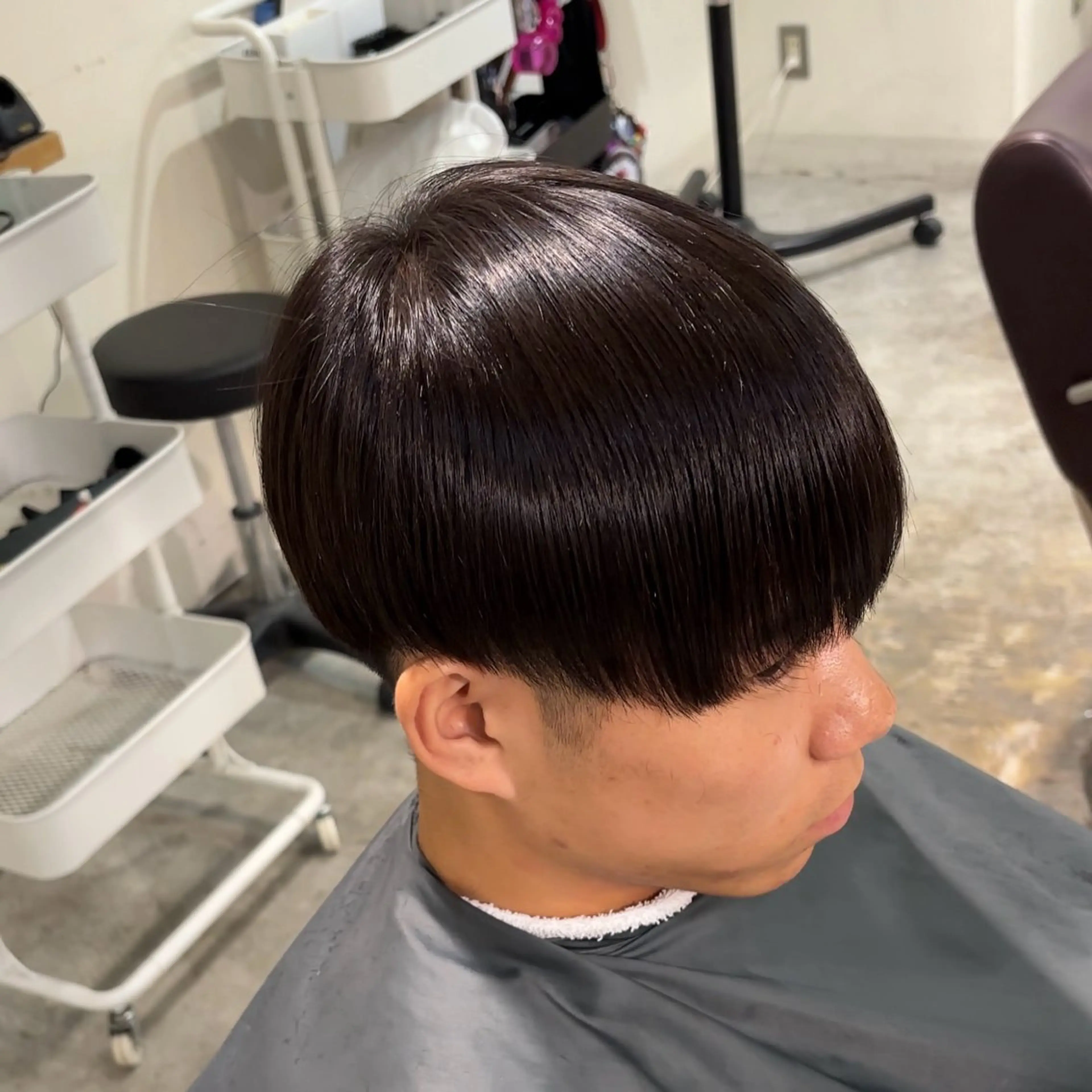 パーマ メンズ マッシュ 縮毛矯正 カット 縮毛矯正 縮毛矯正/メンズ パーマ/岩名新大のヘアスタイル