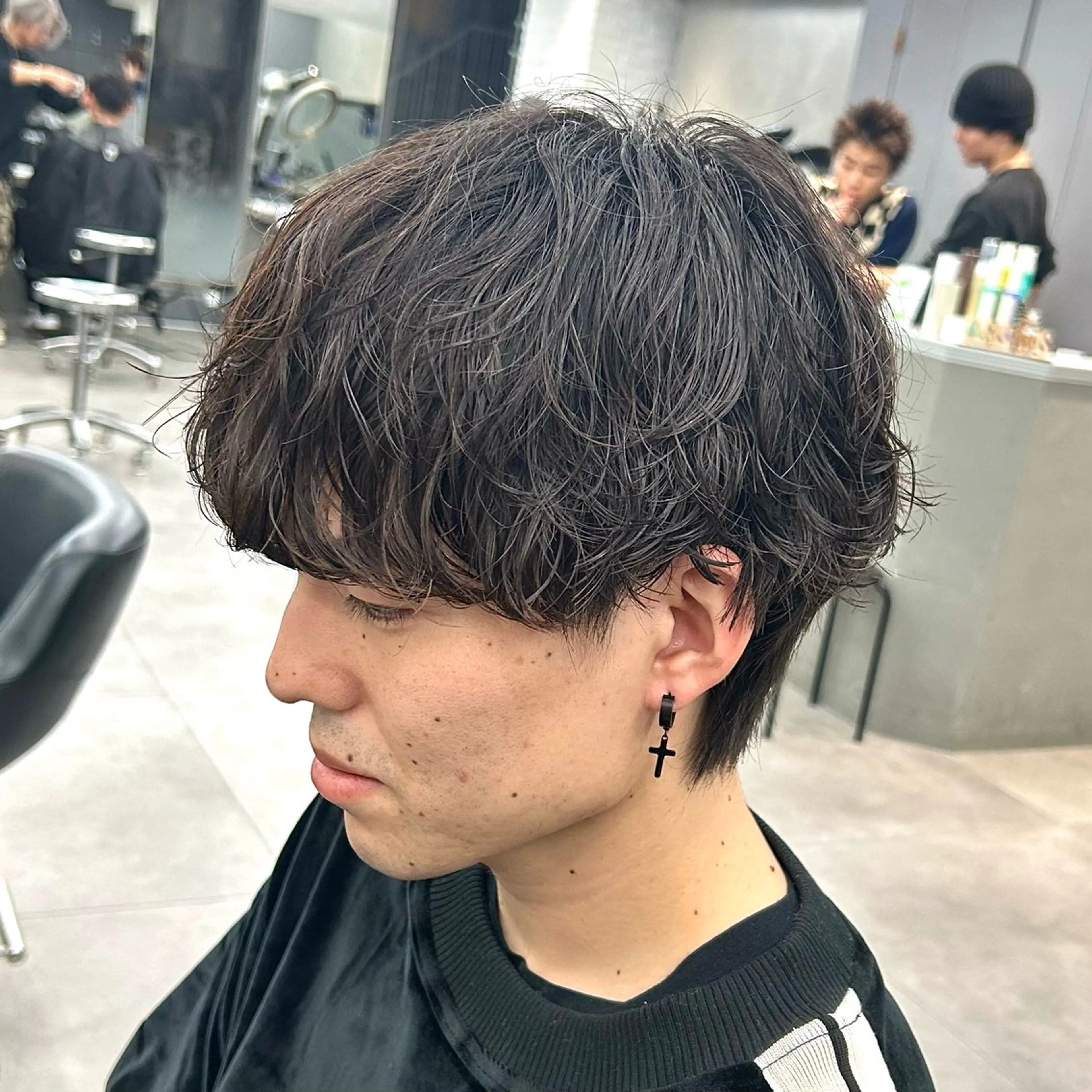 パーマ メンズ カット パーマ 韓国ヘア🇰🇷 メンズパーマ/つかさのヘアスタイル