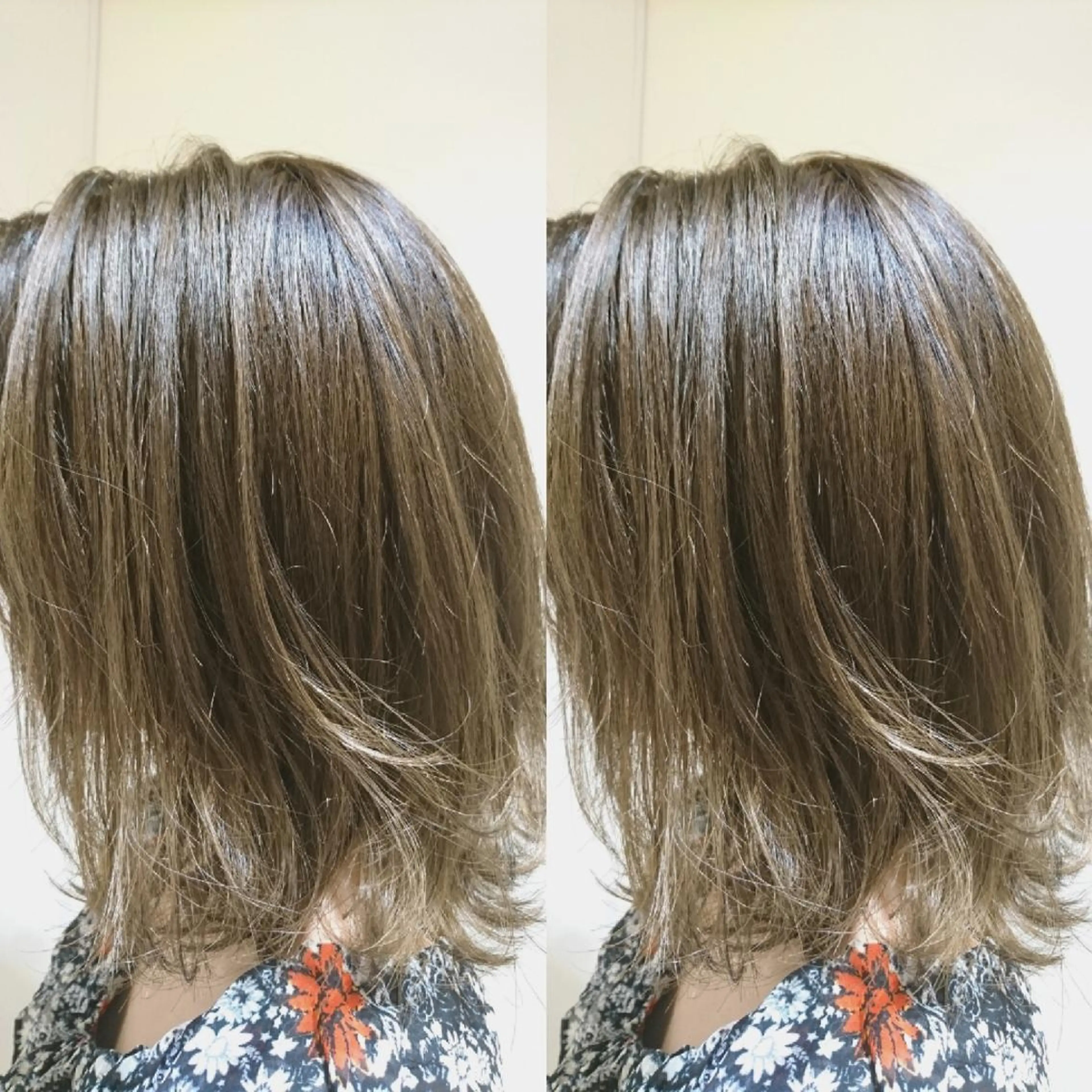 ミディアム 寺島 伸のヘアスタイル