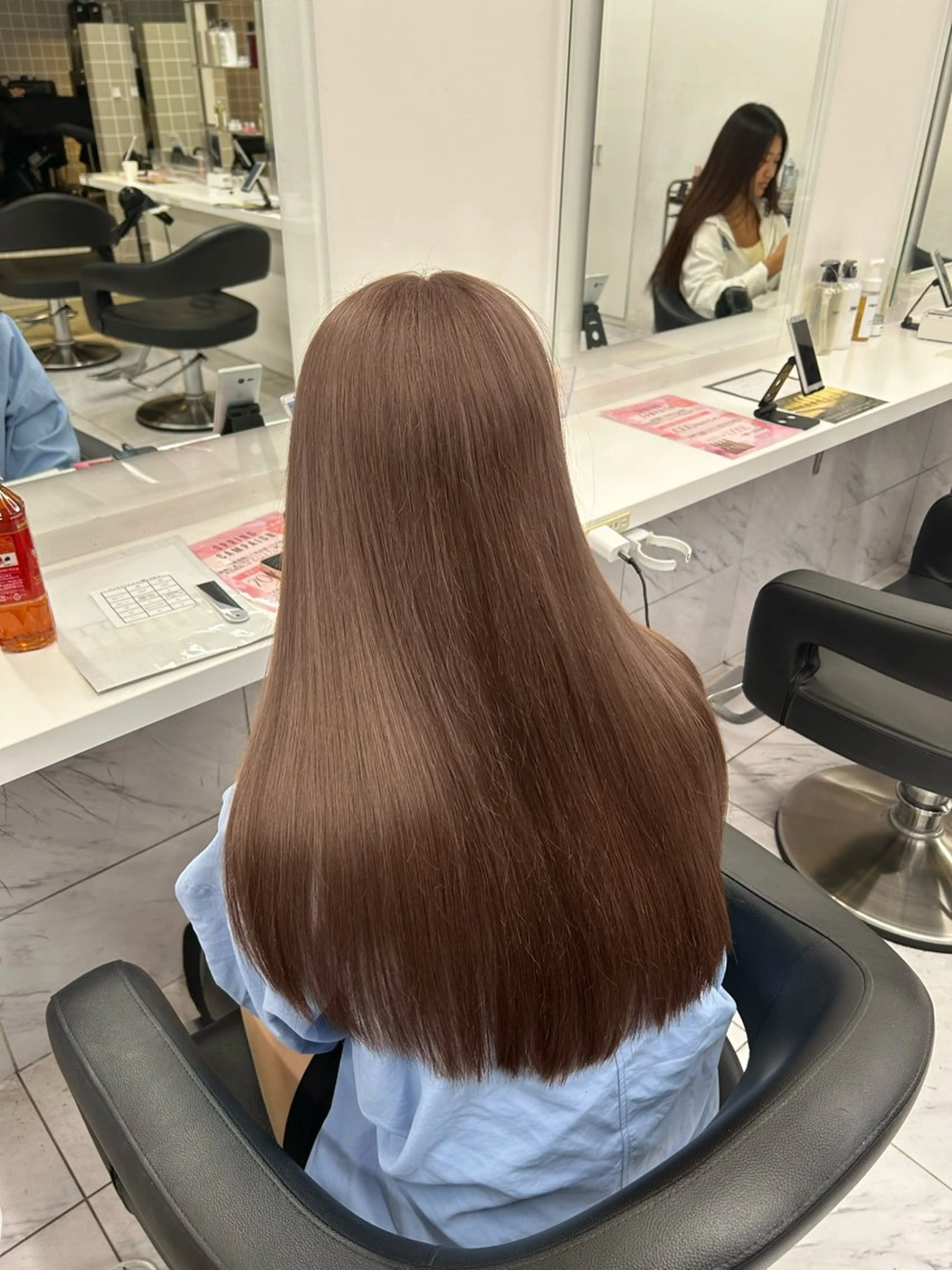 ロング ヘアカラー トリートメント 🤍透明感/韓国風/ レイヤー/優大🤍のヘアスタイル