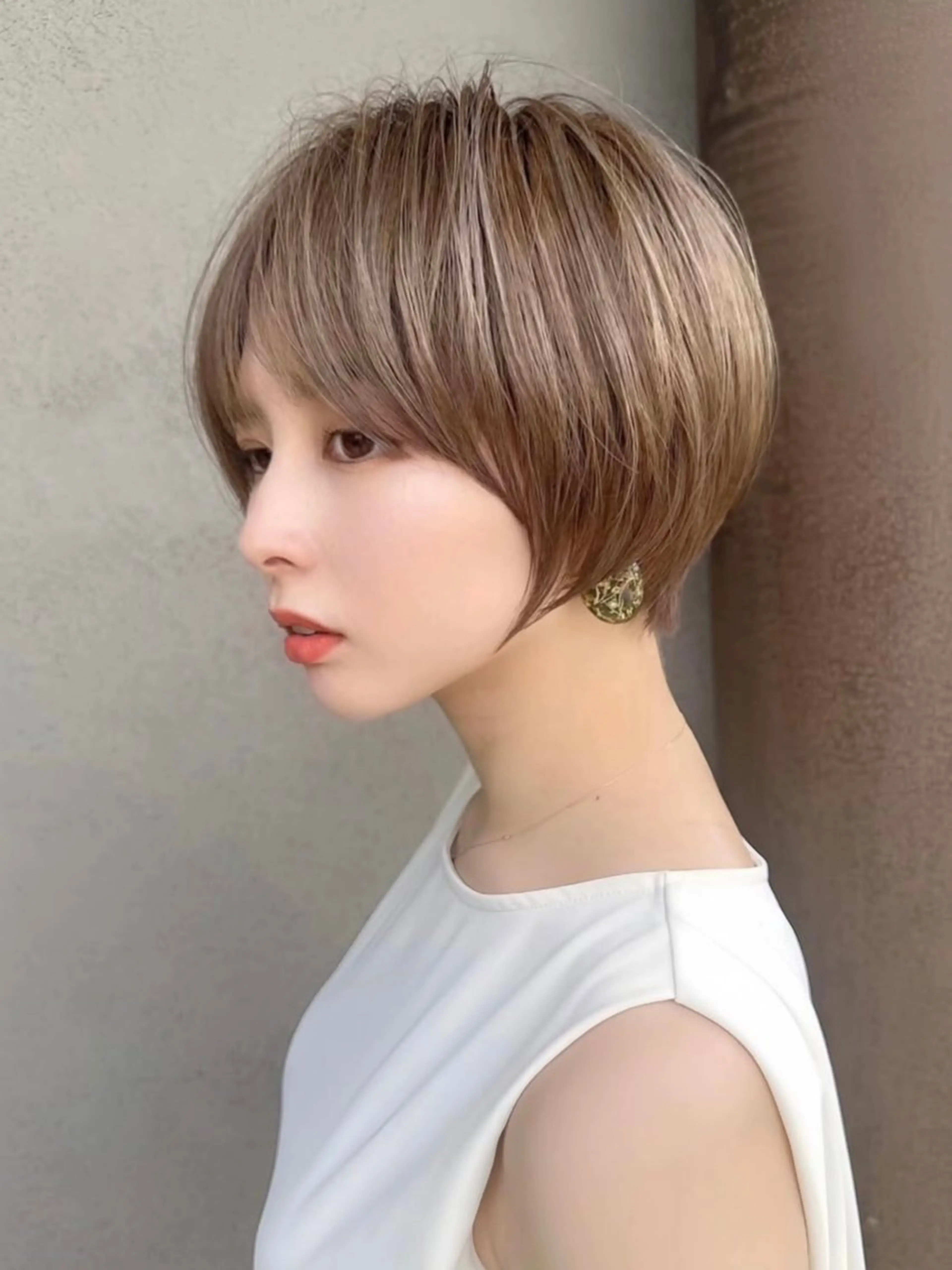 ショート カラー 透明感カラー 似合わせカット 小顔カット ショート/ボブ 岡田洸太のヘアスタイル