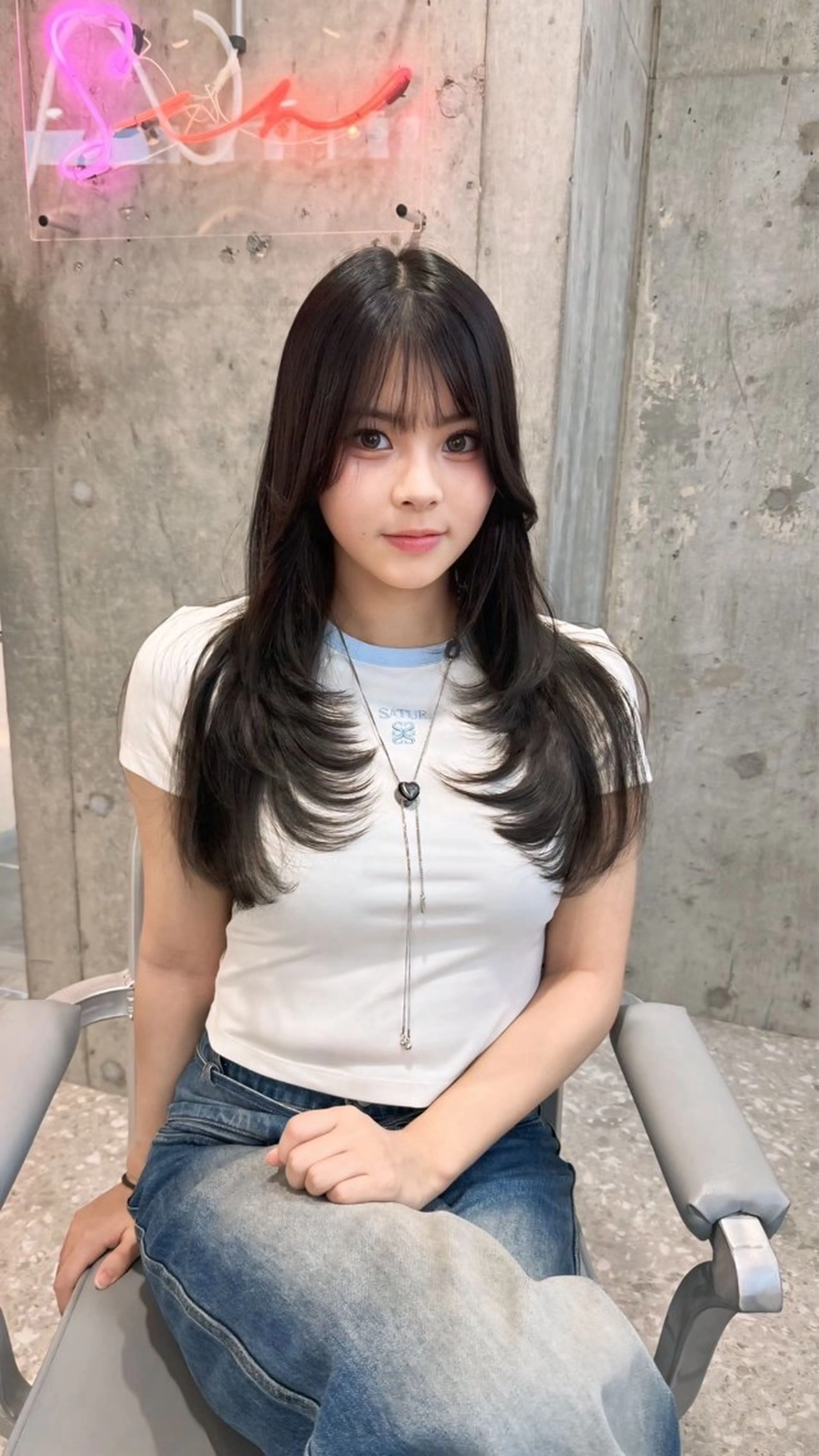 ロング カラー カット ヘアカラー トリートメント Hello by Sea所属・髪質改善/縮毛矯正 /レイヤー/宮崎直弥のヘアスタイル