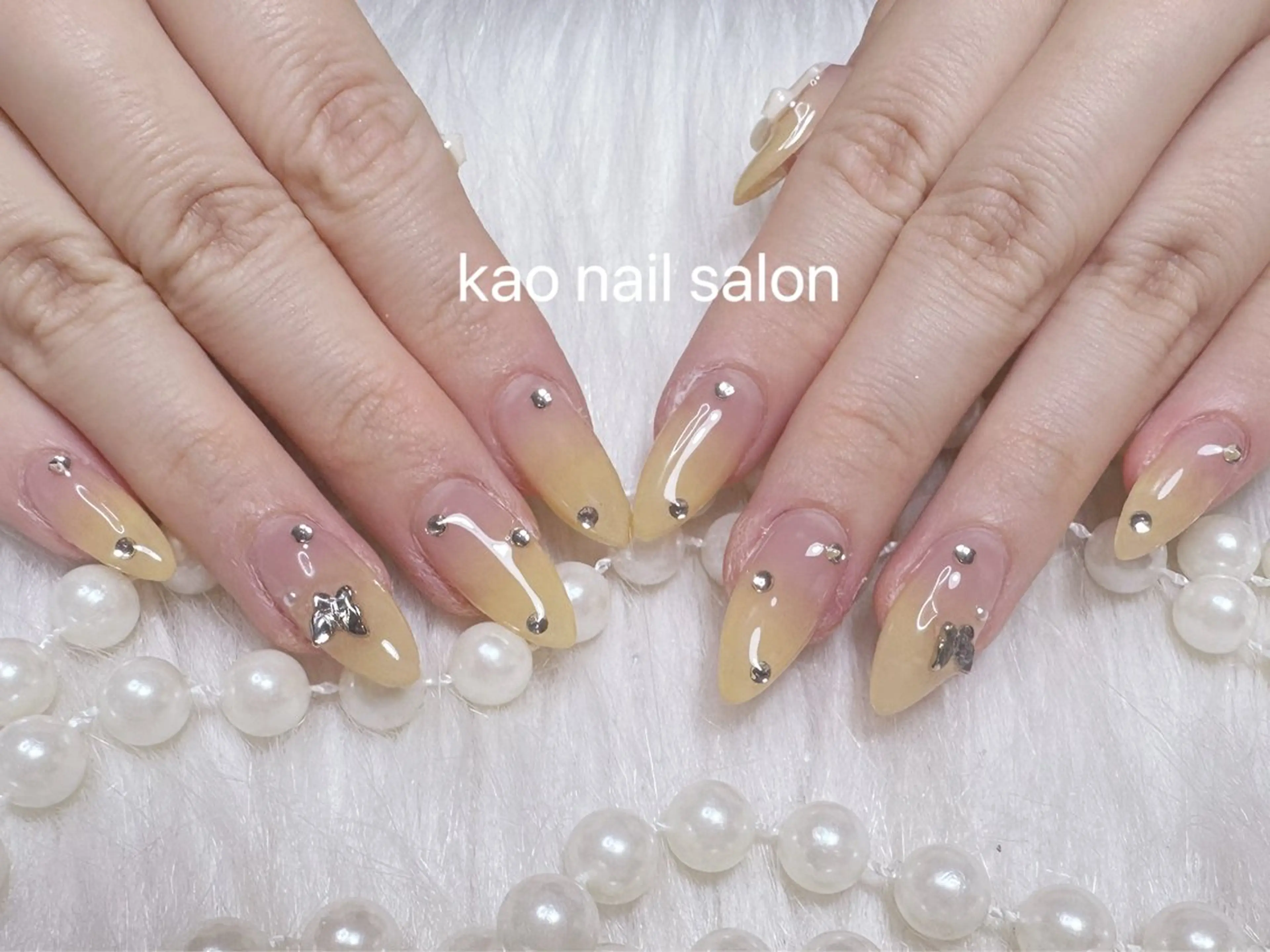 ネイル ハンドネイル kao nail マグネット/長さだしのネイルデザイン