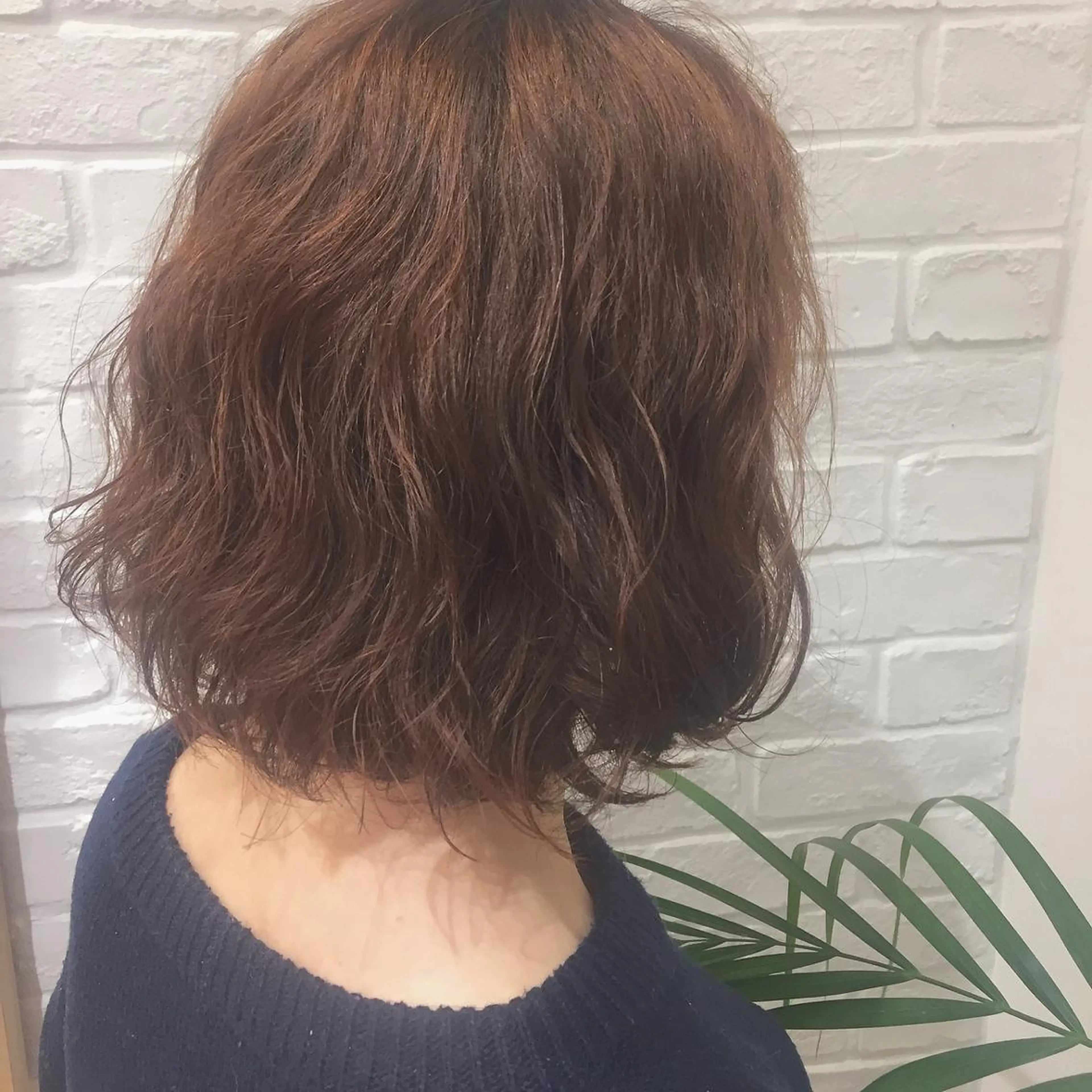 ミディアム パーマ 下川 由貴のヘアスタイル