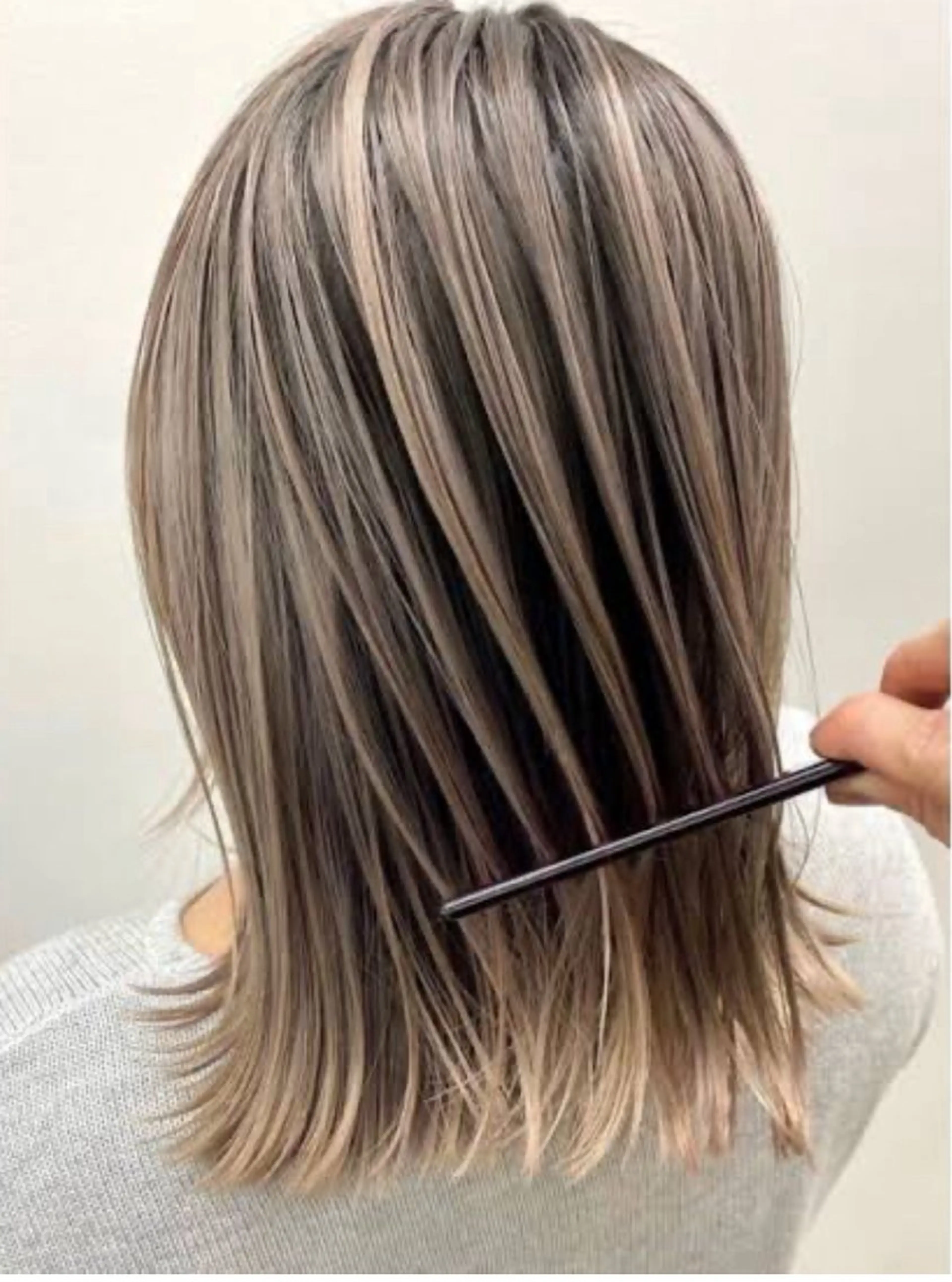 カラー バレイヤージュ EARTH富山婦中店 2026新卒20万〜のヘアスタイル