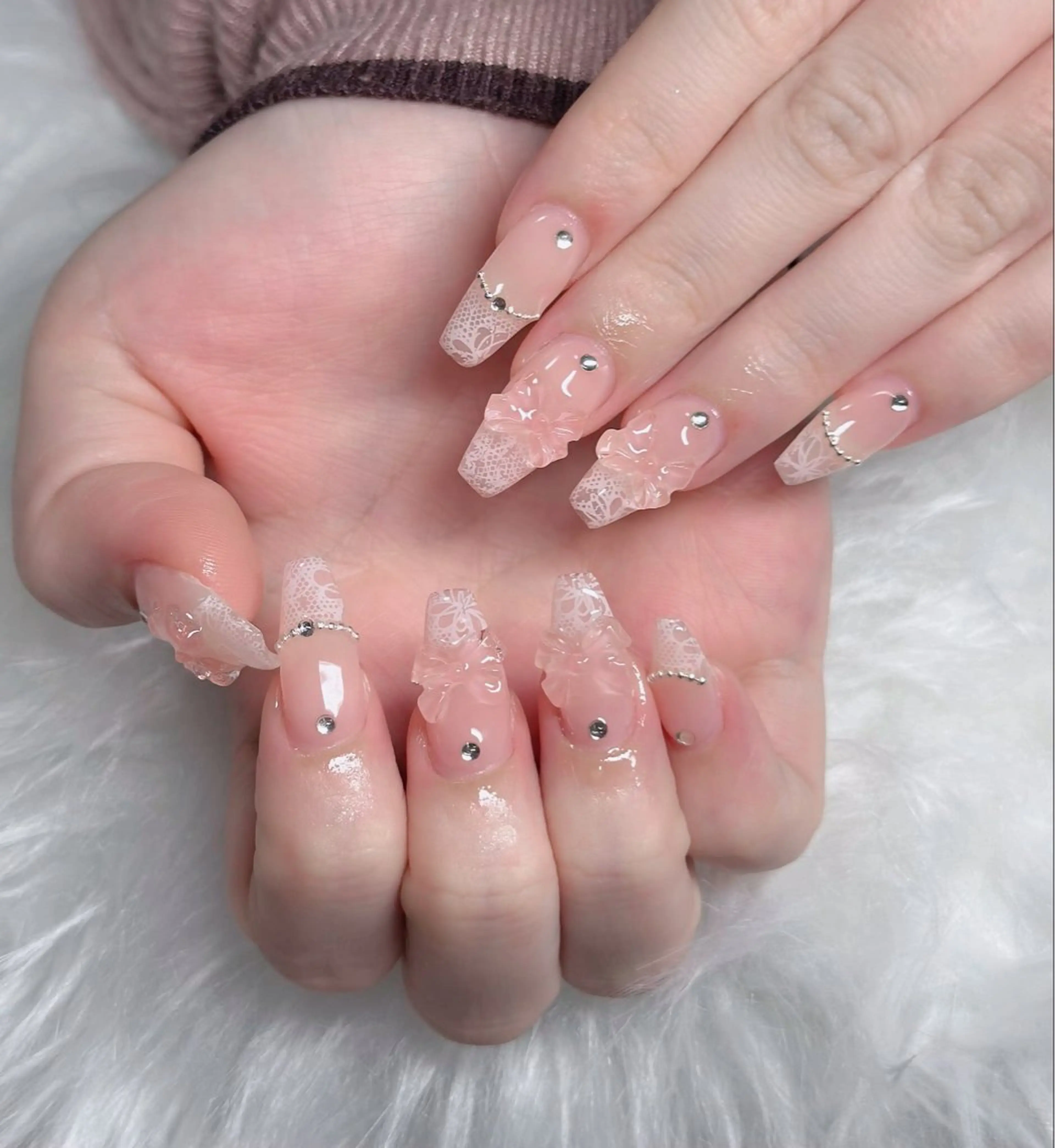 ネイル フレンチネイル ジェルネイル ハロウィン キラキラネイル 韓国ネイル H.baby Nail Salonのネイルデザイン