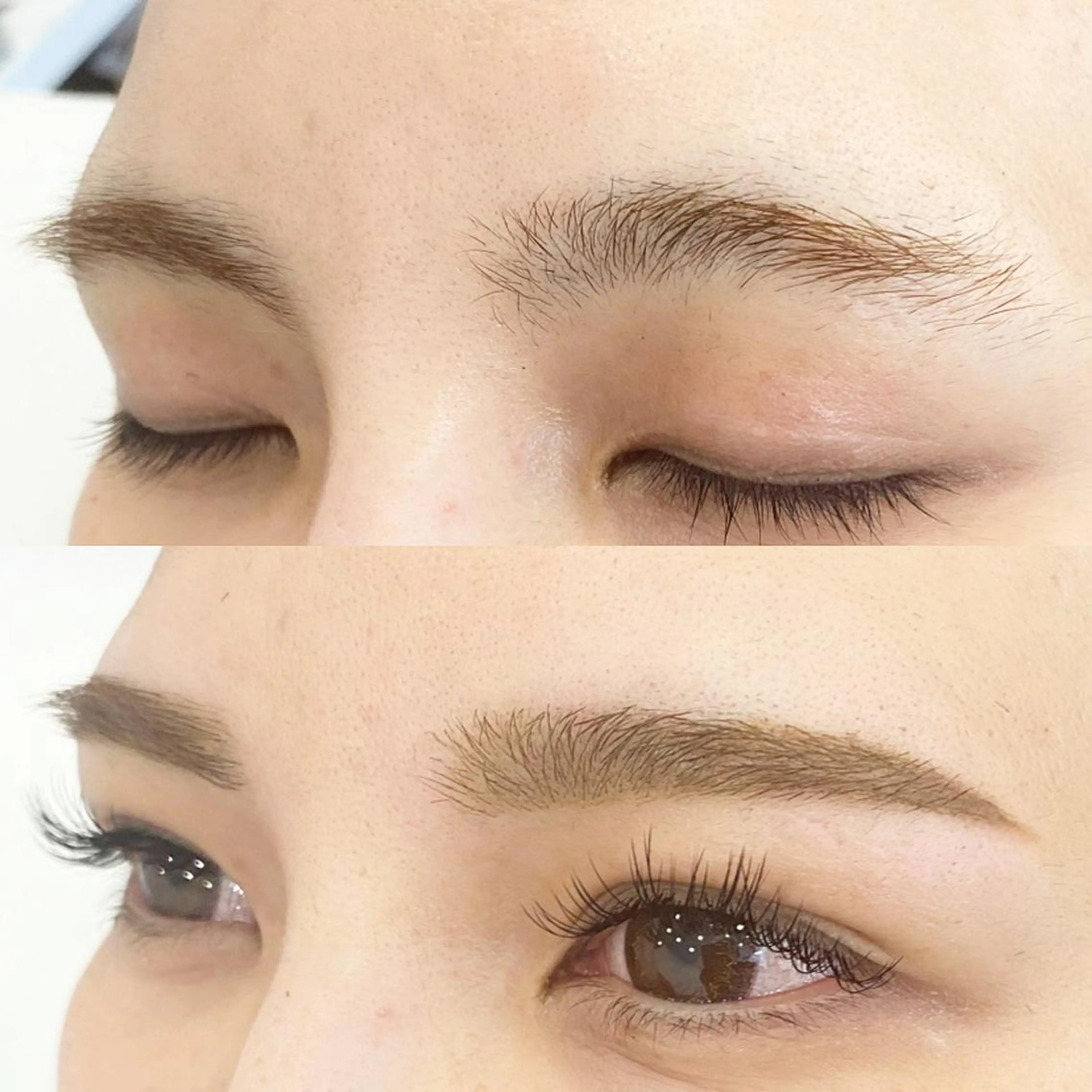 【マツエク×眉Wax】超軽量フラットラッシュ100本 ×美眉スタイリング💛の写真