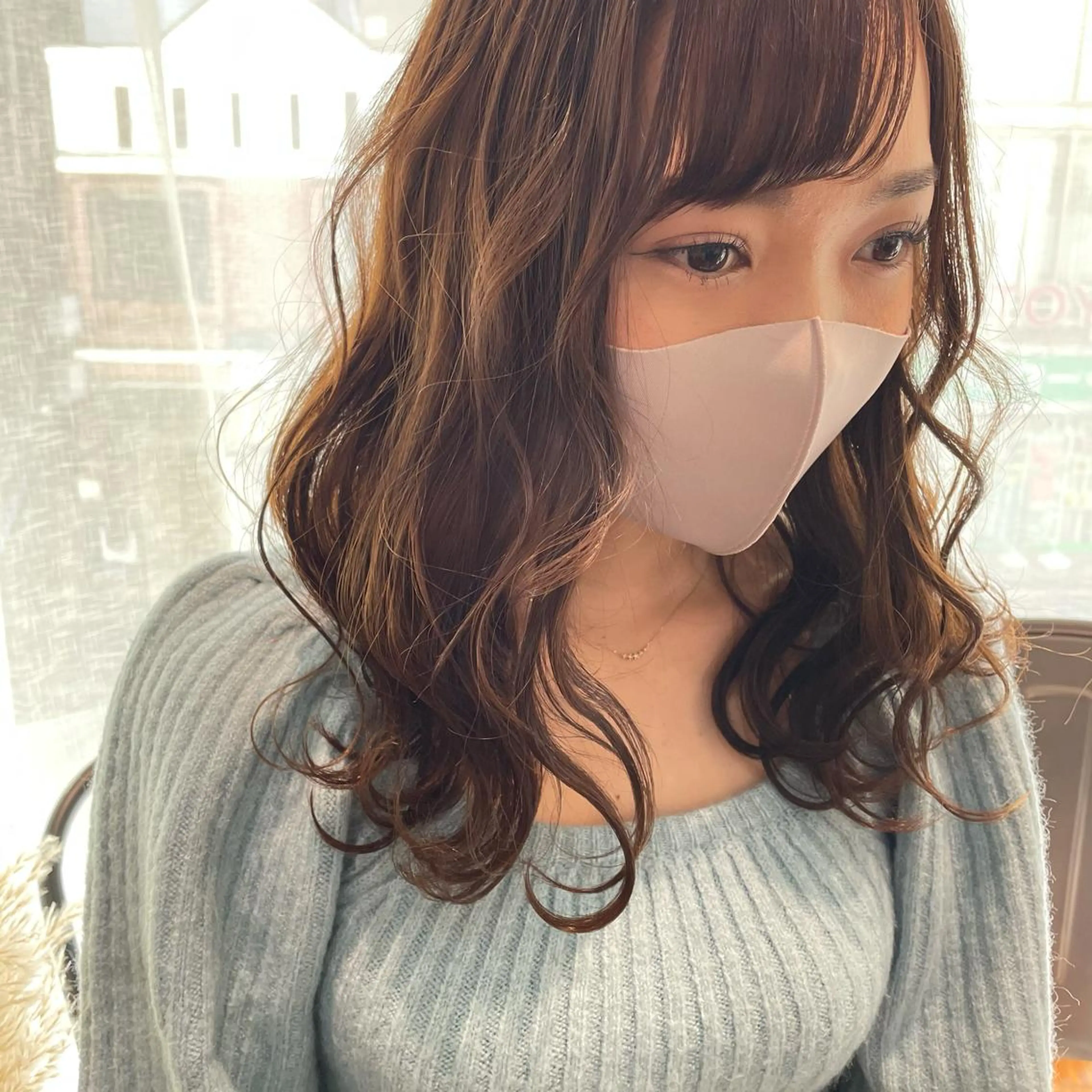 セミロング ヘアアレンジ ヘアセット 韓国ヘア🦋 MIYUのヘアスタイル