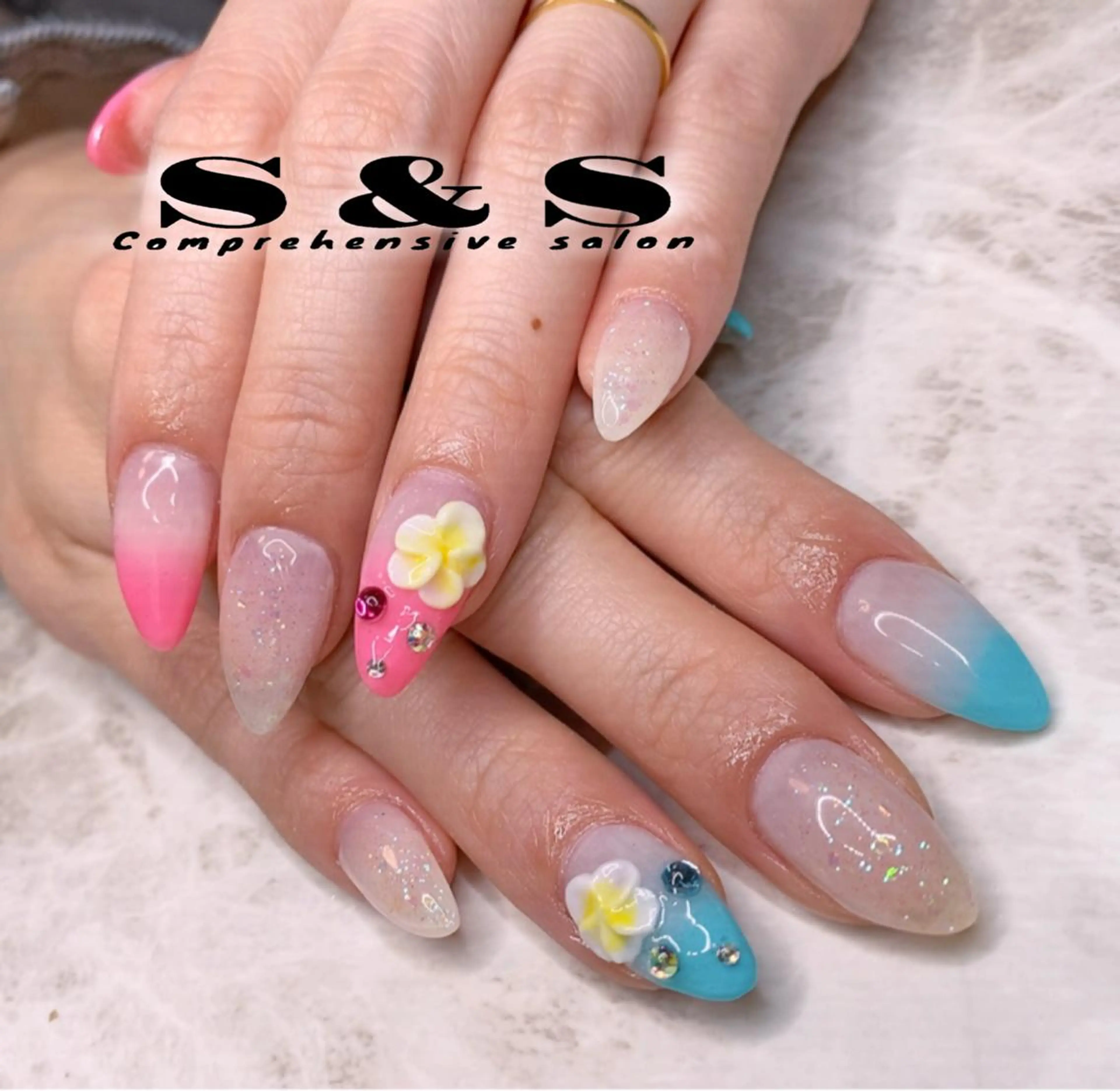 ネイル アートネイル 長さ出し メンズネイル 持ち込み スカルプネイル S&S 村田小百合のネイルデザイン