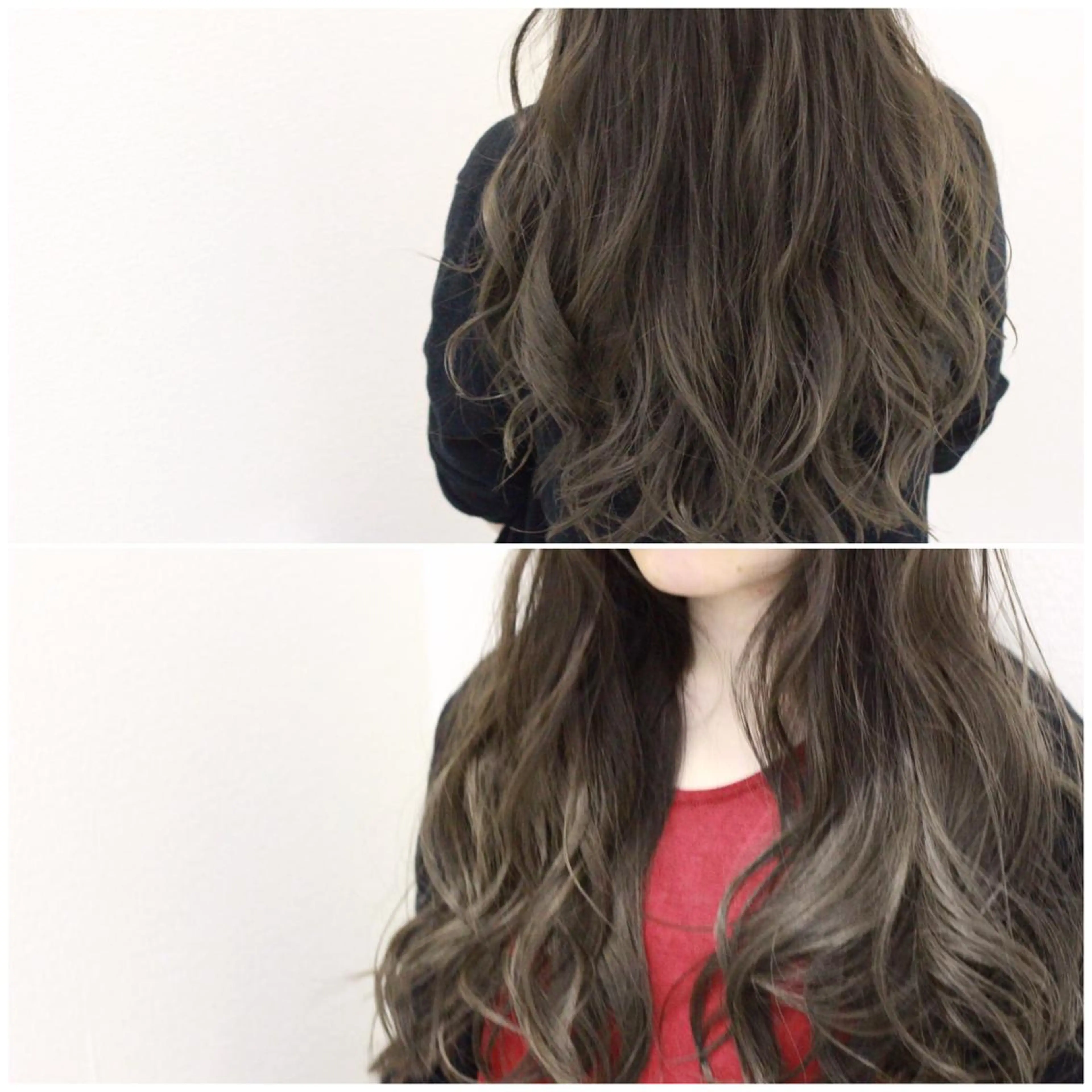 ロング カラー シルバー カット パーマ トリートメント Viage （ビアージュ）のヘアスタイル