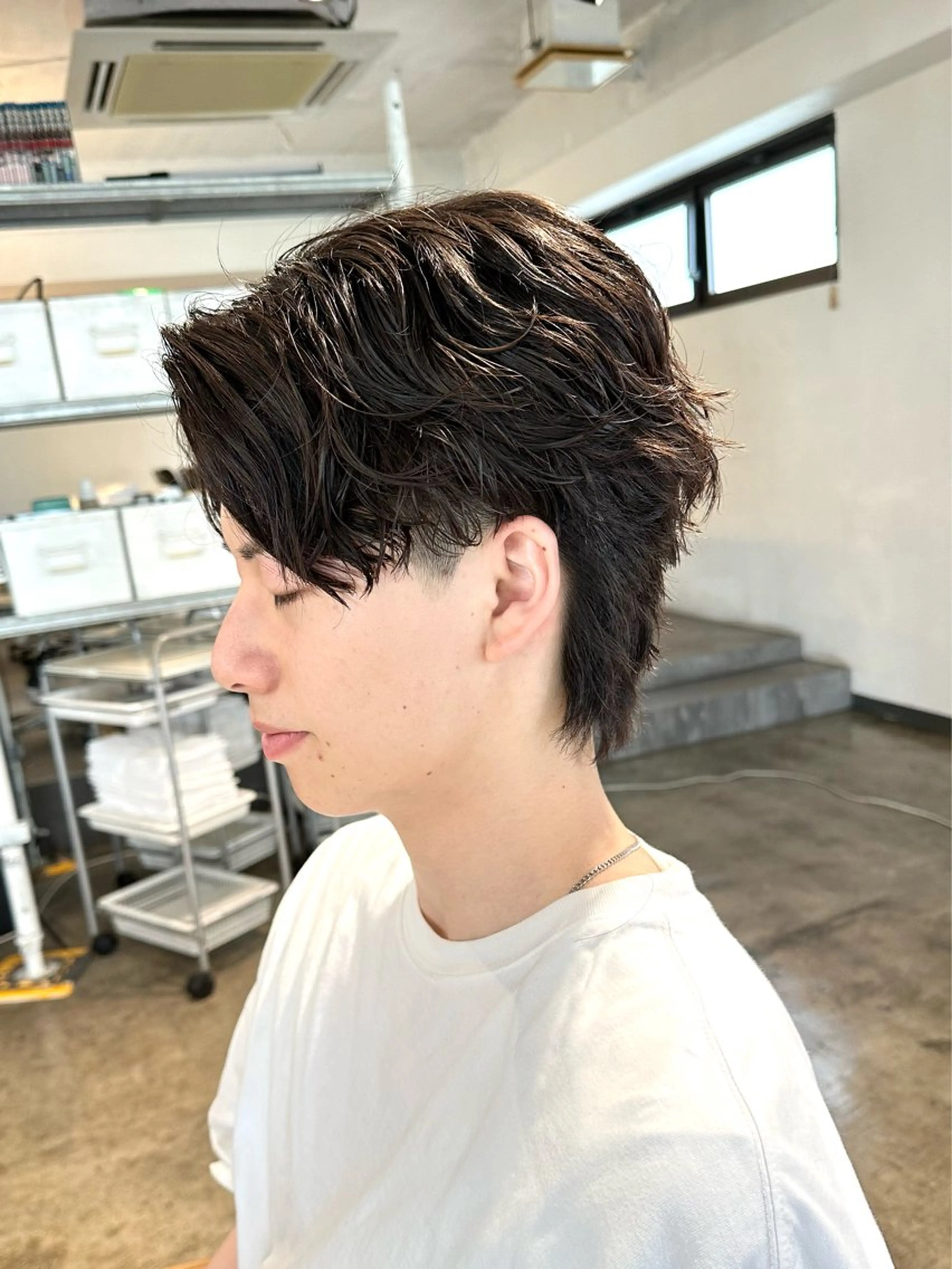 パーマ メンズ フェザーパーマ メンズパーマ カット パーマ トリートメント 骨格補正施術/メンズ 専門美容師/YUYAのヘアスタイル