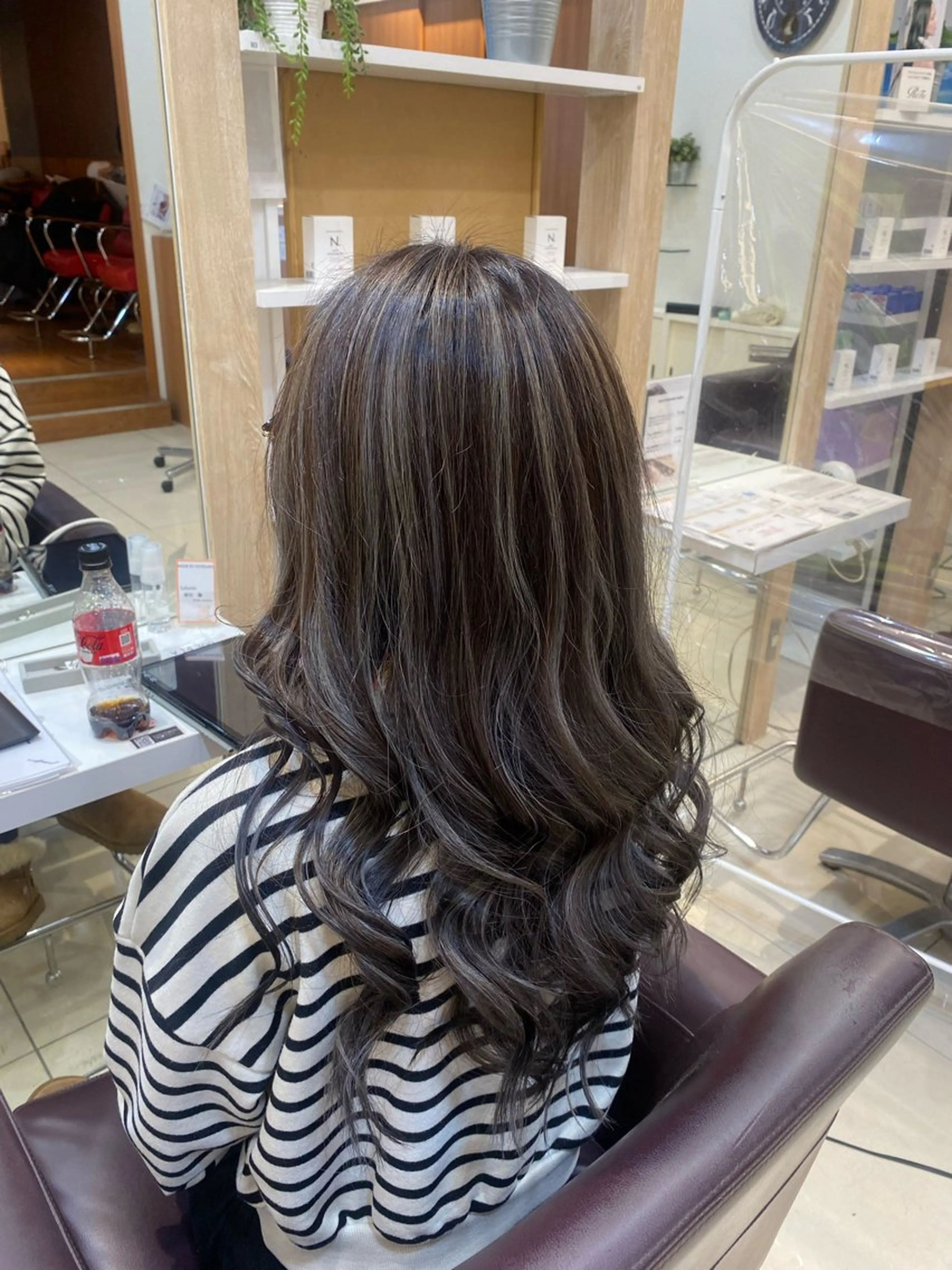 ロング カラー 中川 蓮のヘアスタイル