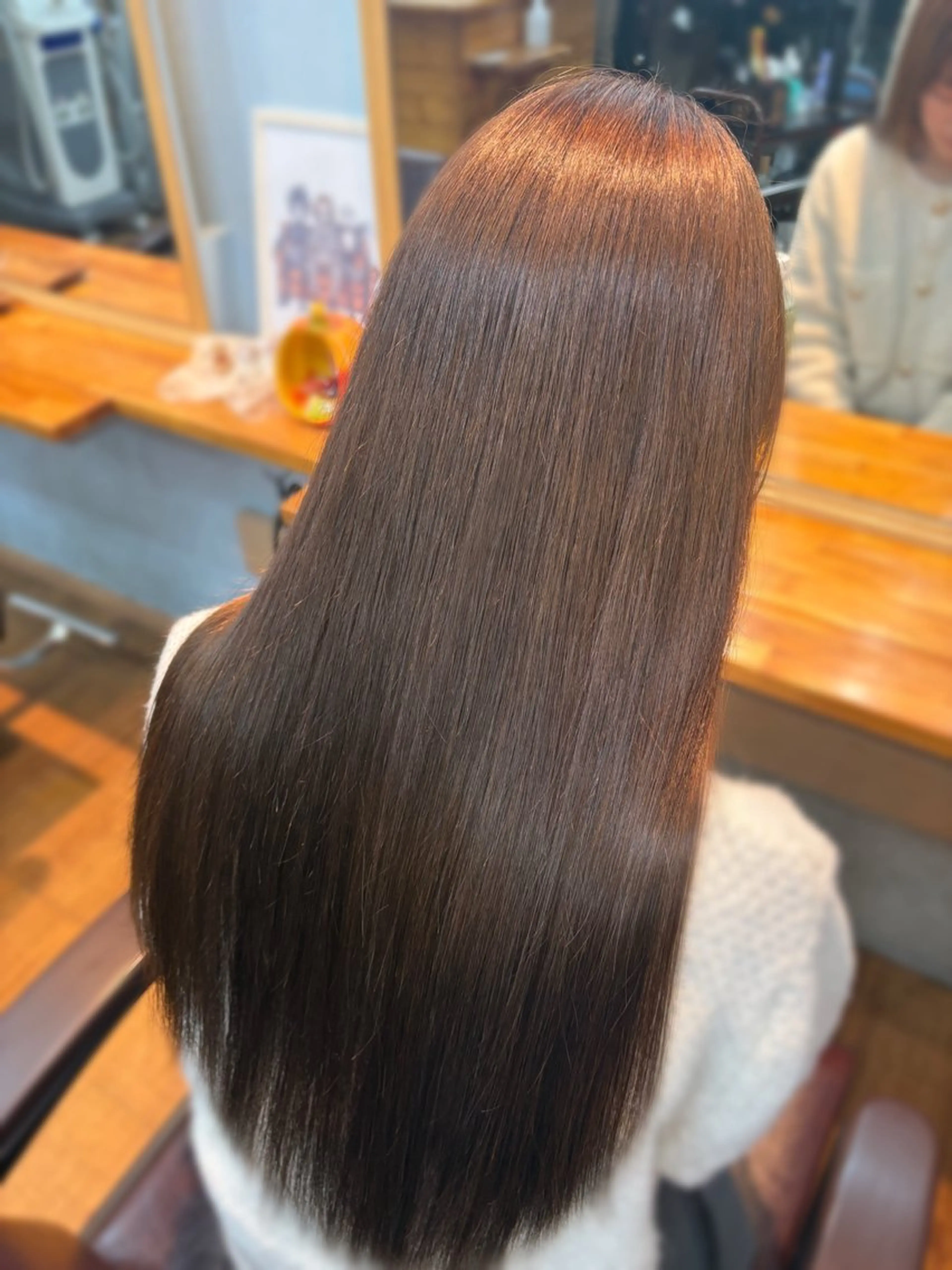 ロング カラー 🩶西 雪乃/透明感 くすみカラー🫧のヘアスタイル