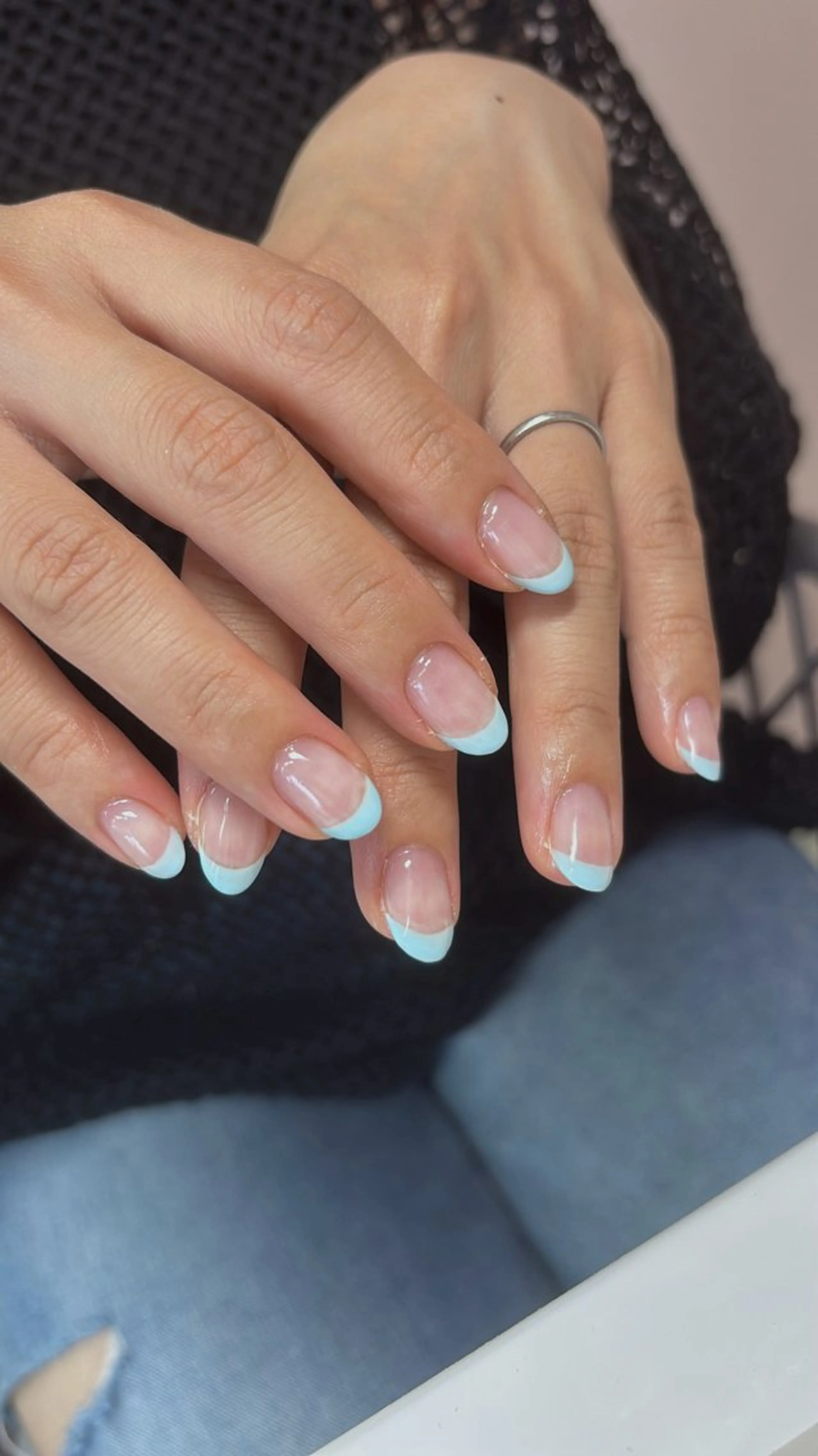 ネイル フレンチネイル LUCY NAIL&EYE　心斎橋所属・LUCY  心斎橋/ miuのネイルデザイン