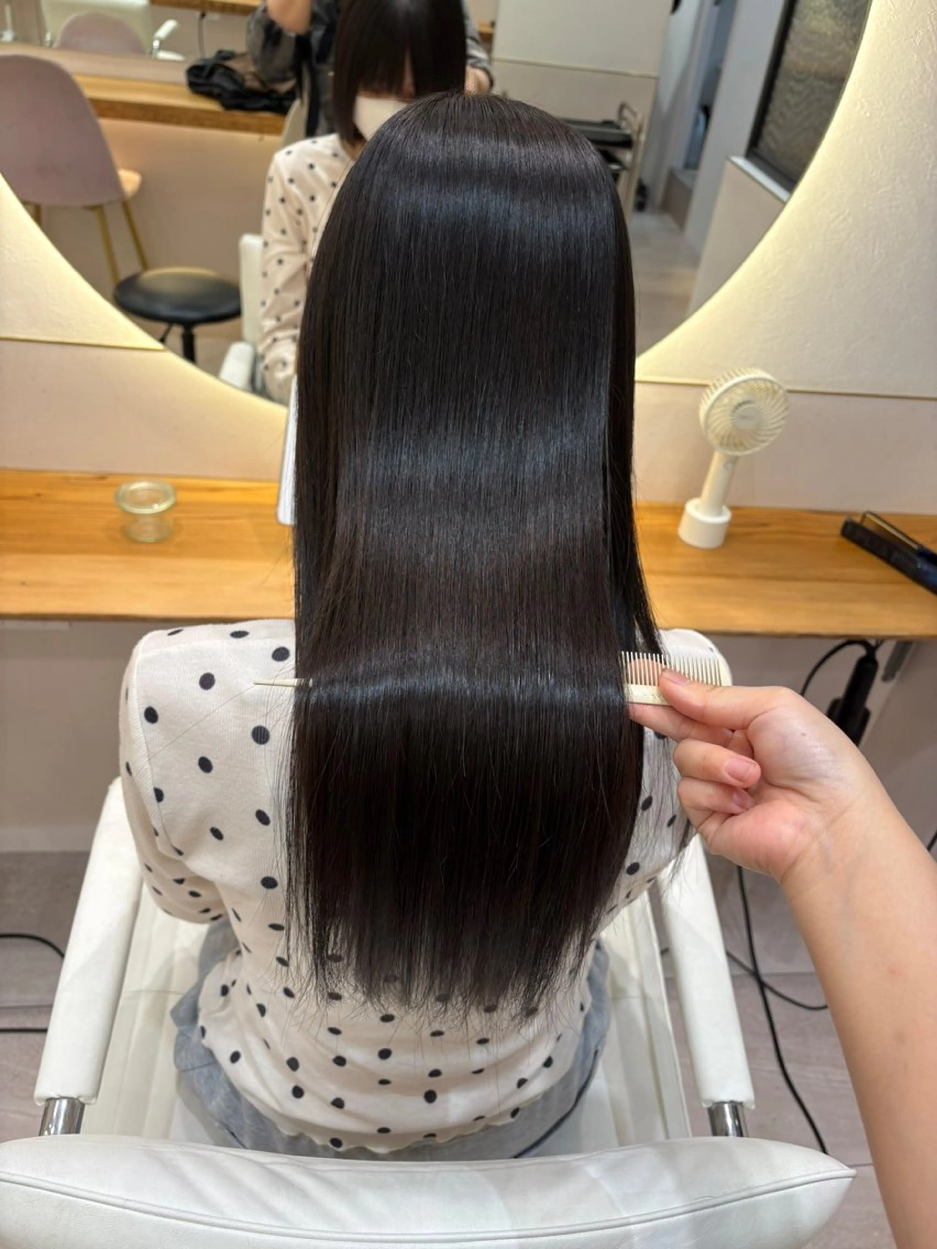 ロング 縮毛矯正 新宿/髪質改善/暖色 カラー/shiyuのヘアスタイル