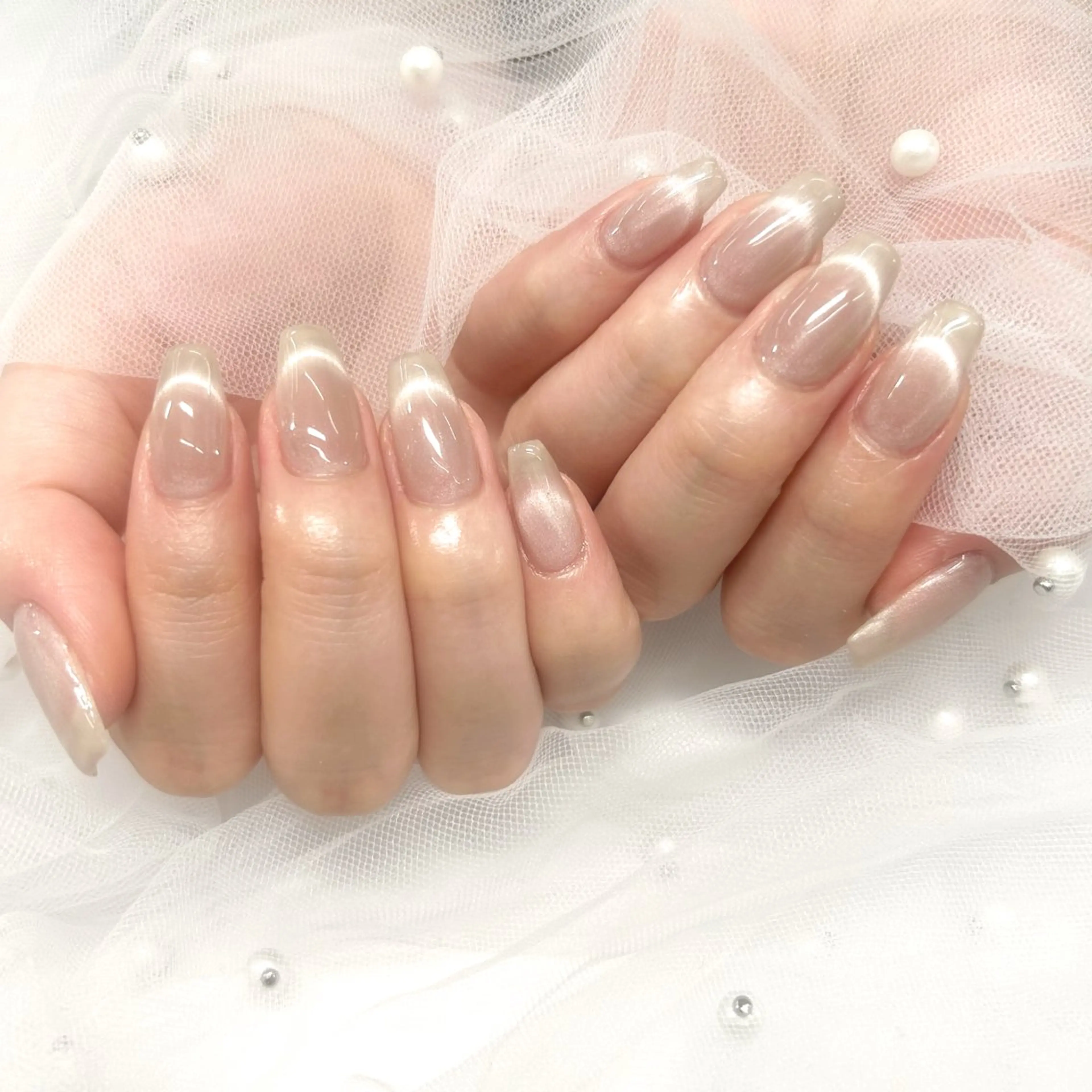 ネイル フレンチネイル ハンドネイル hinata池袋 🎀WOLTOKYOのネイルデザイン