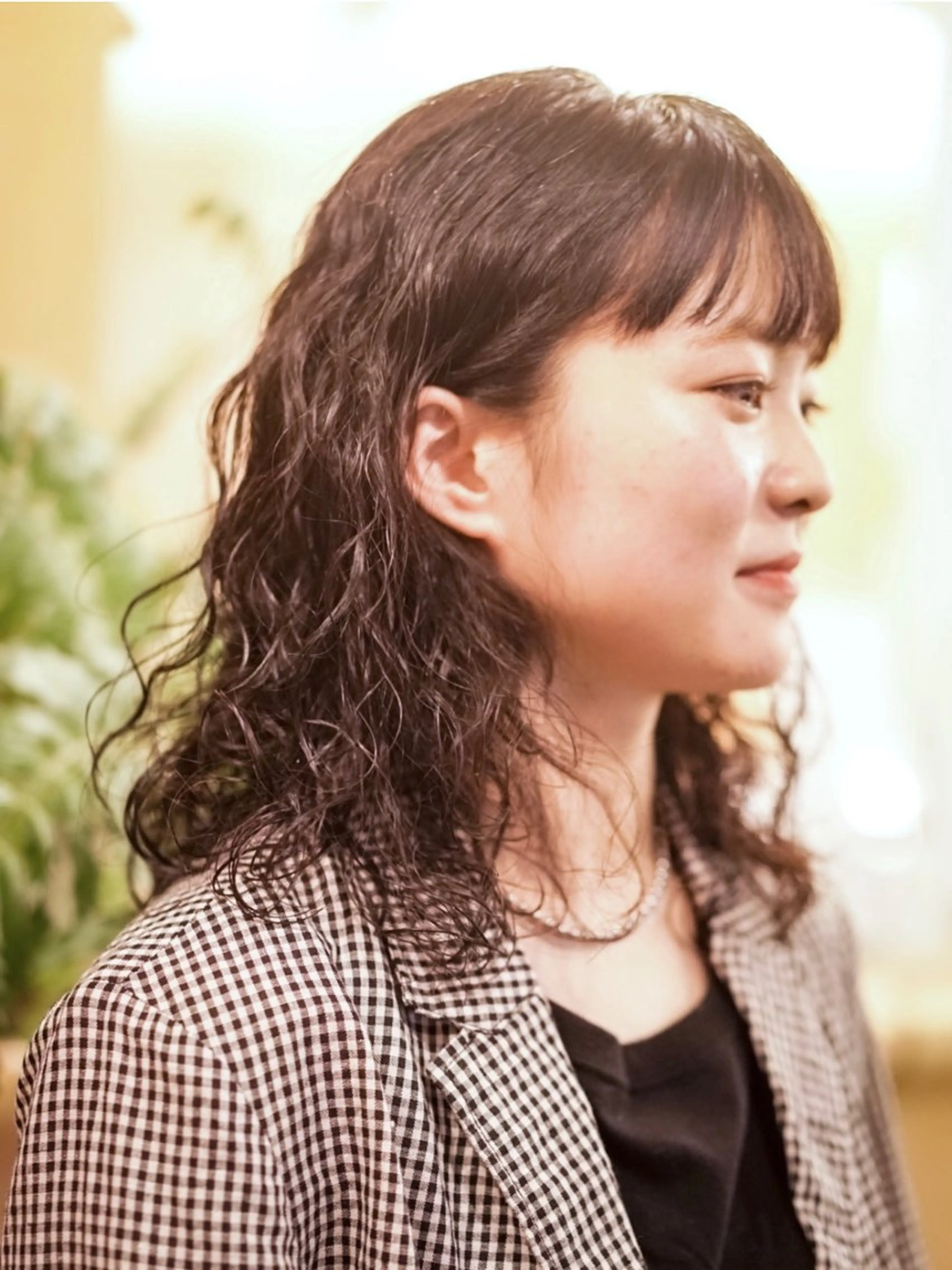 ミディアム パーマ 似合わせカット🫧 /パーマRINAのヘアスタイル