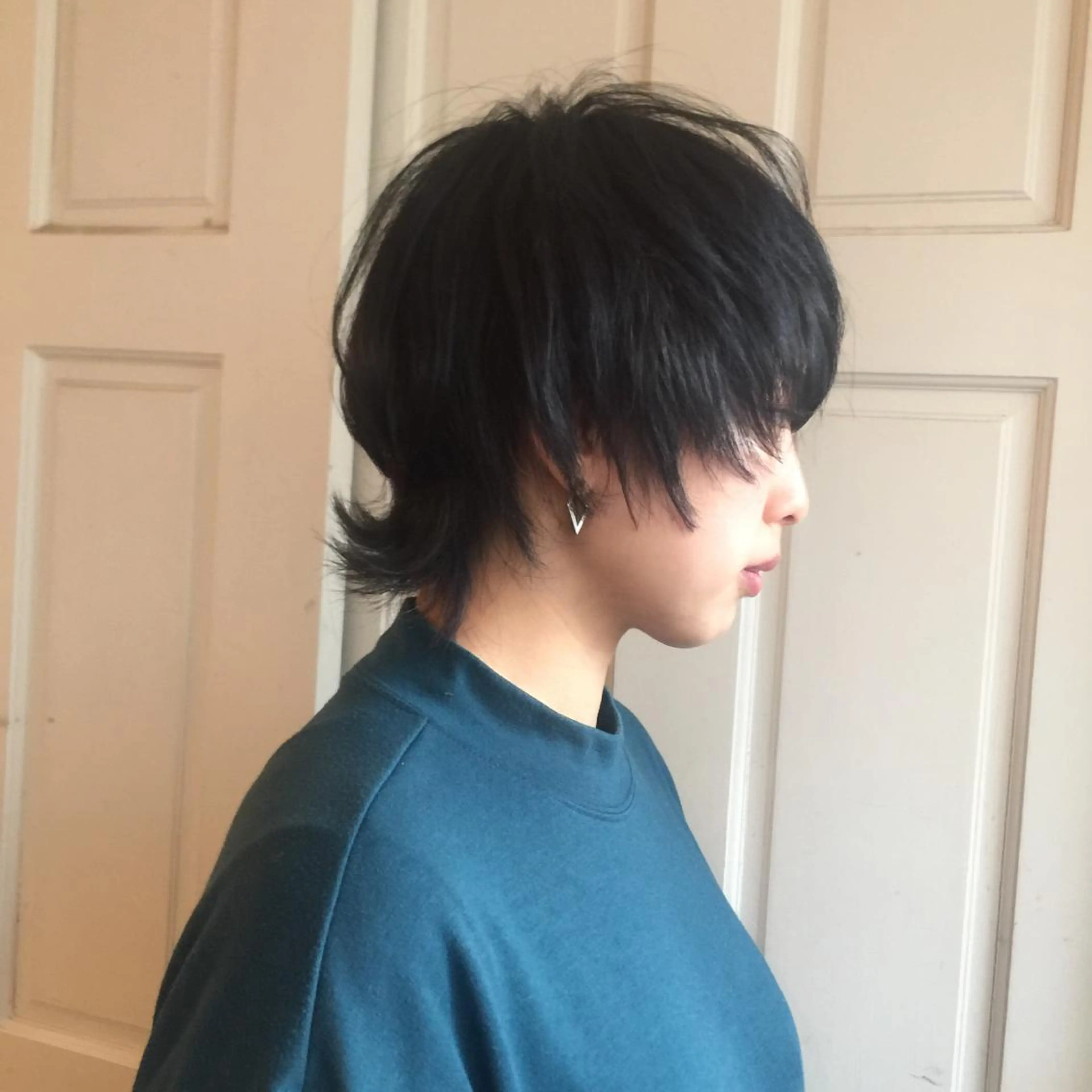 ショート ショートヘア ウルフカット ホワイト&レイヤーカ ットエクステ長畠俊輔のヘアスタイル