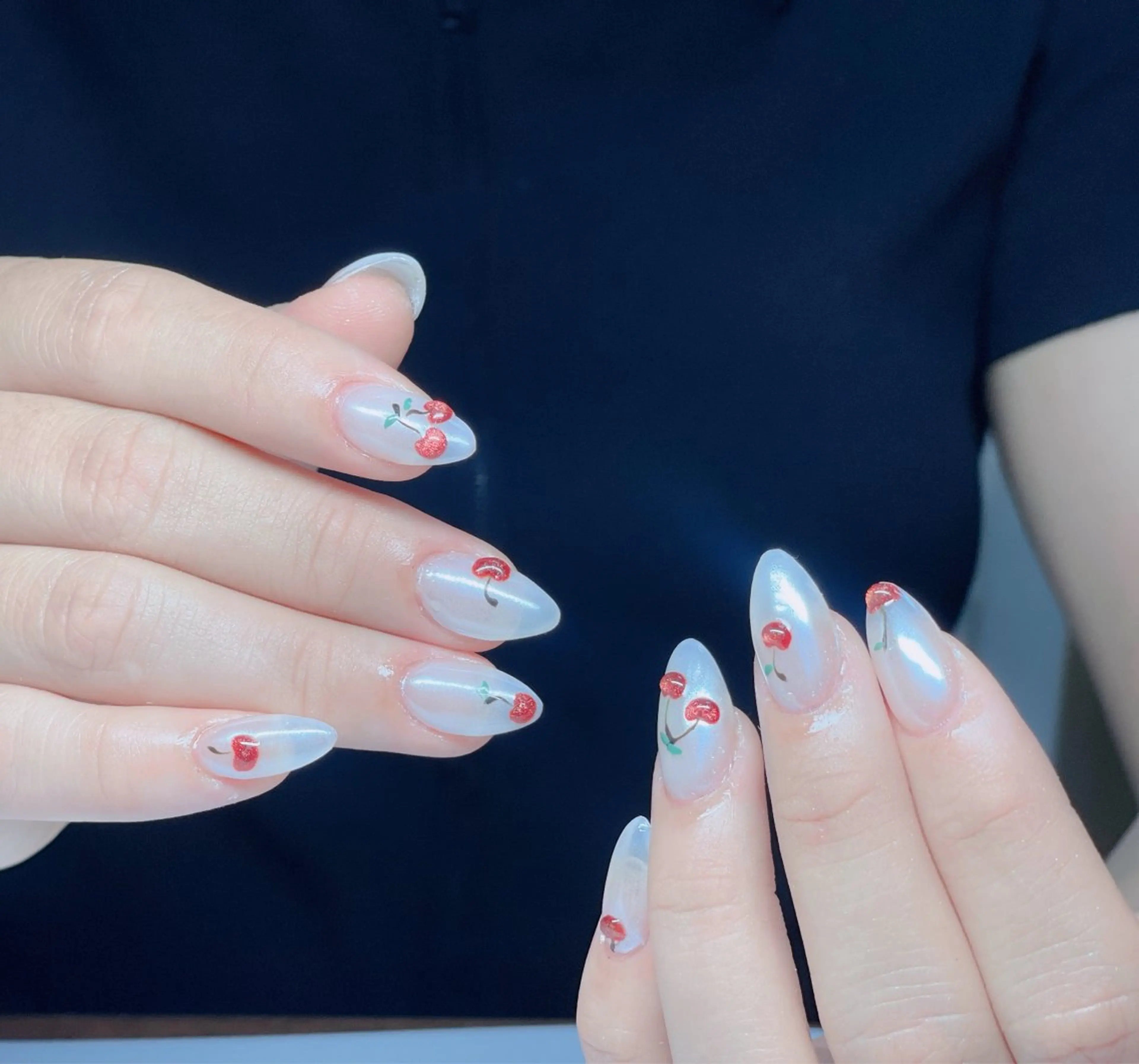 ネイル アートネイル チークネイル 韓国ネイル マグネットネイル シンプルネイル Nails168 ネイルズイロハのネイルデザイン