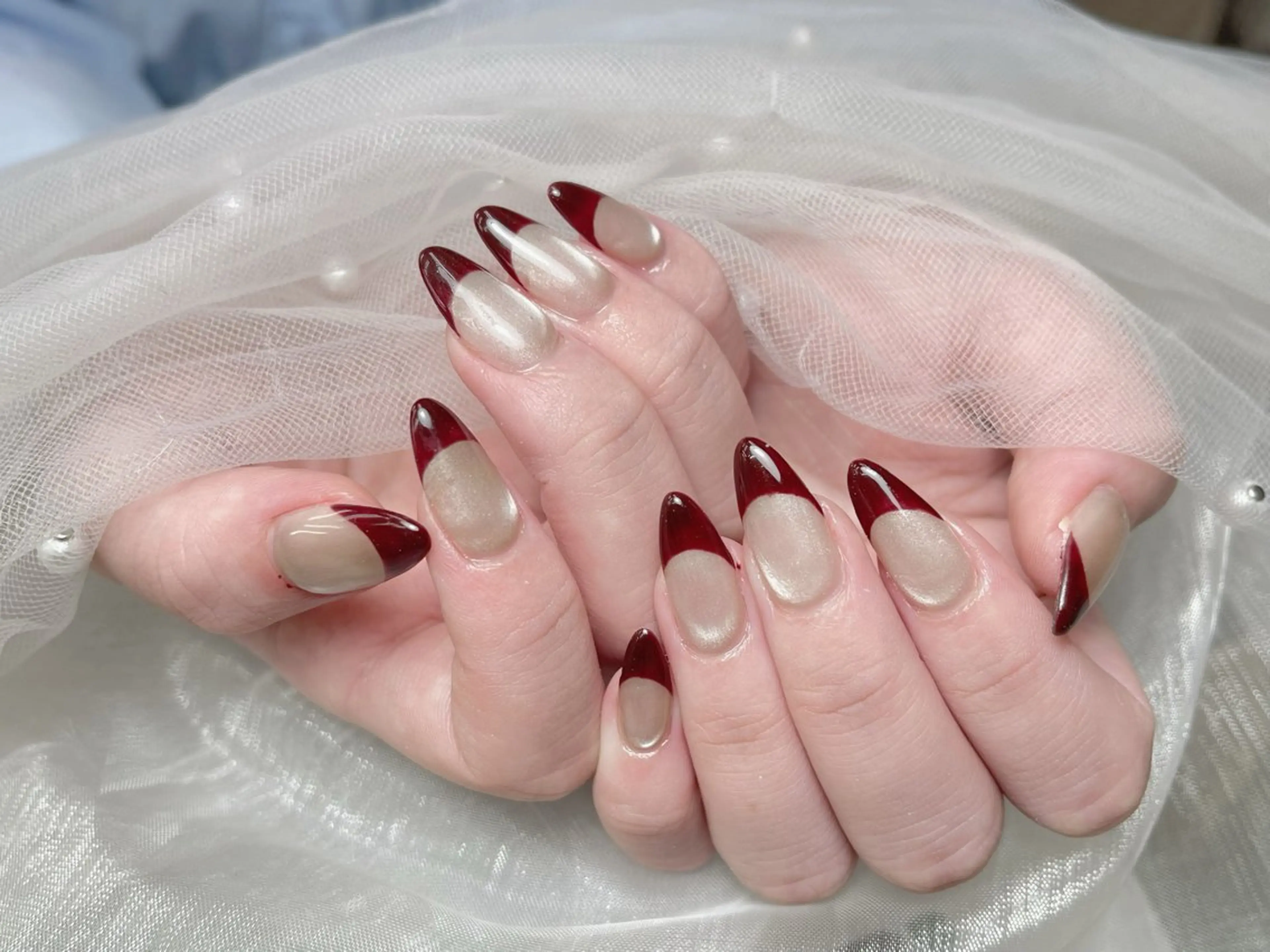 メンズ ネイル メンズ韓国風 アートネイル フレンチネイル ジェルネイル キラキラネイル ハンドネイル Bloom スカルプ専門店のネイルデザイン