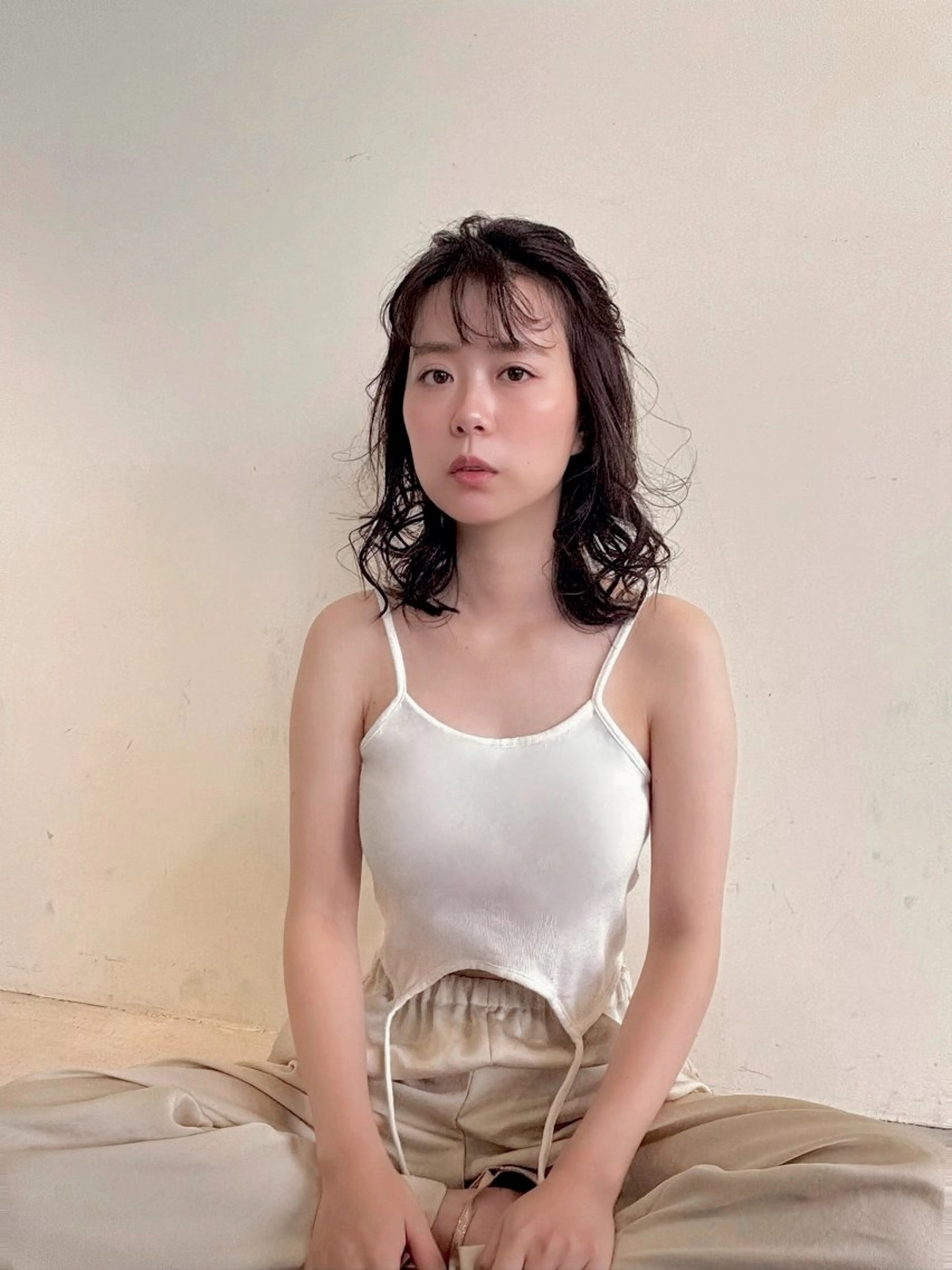 カラー ベージュカラー カット ヘアカラー 勝田 沙耶のヘアスタイル