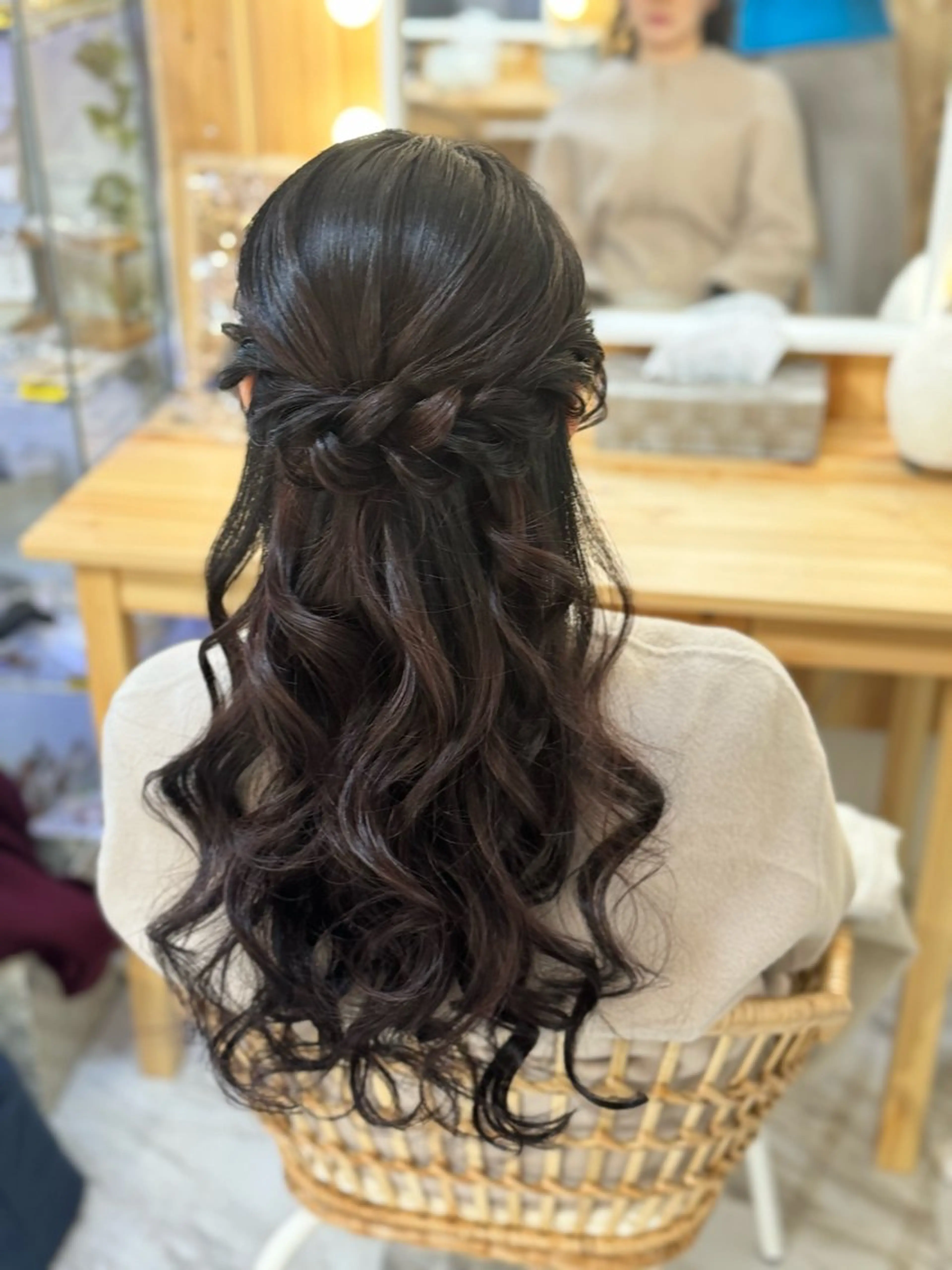 早朝9:00台ヘアセットの写真