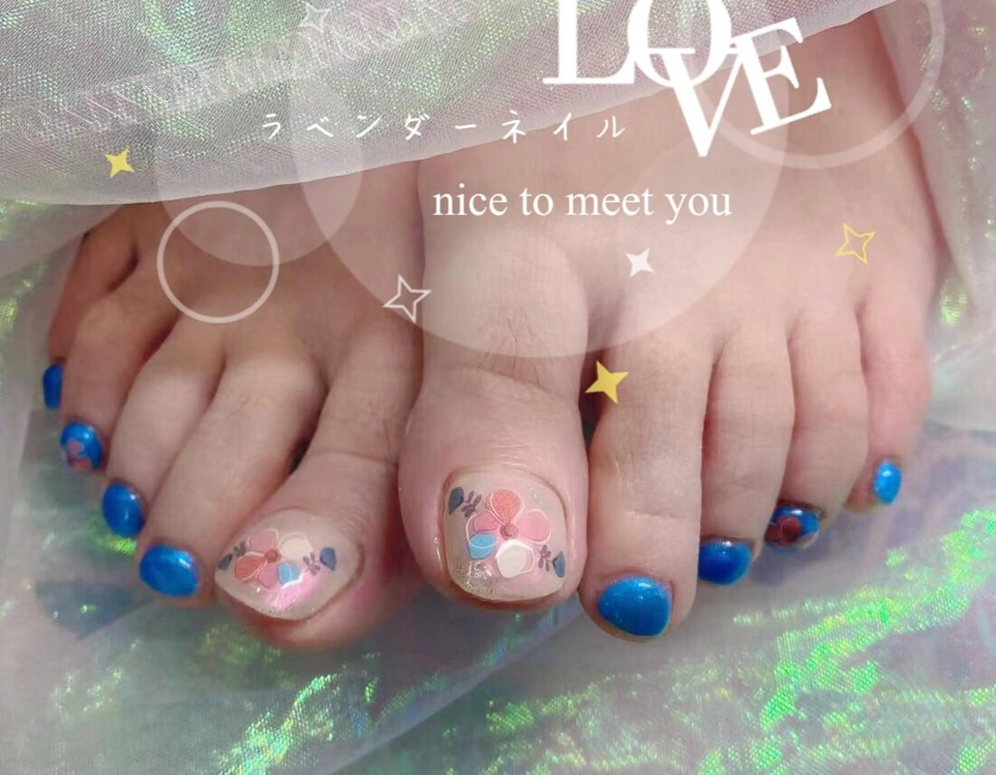 ネイル ラベンダー💖日暮里 ルル💖ネイルのネイルデザイン