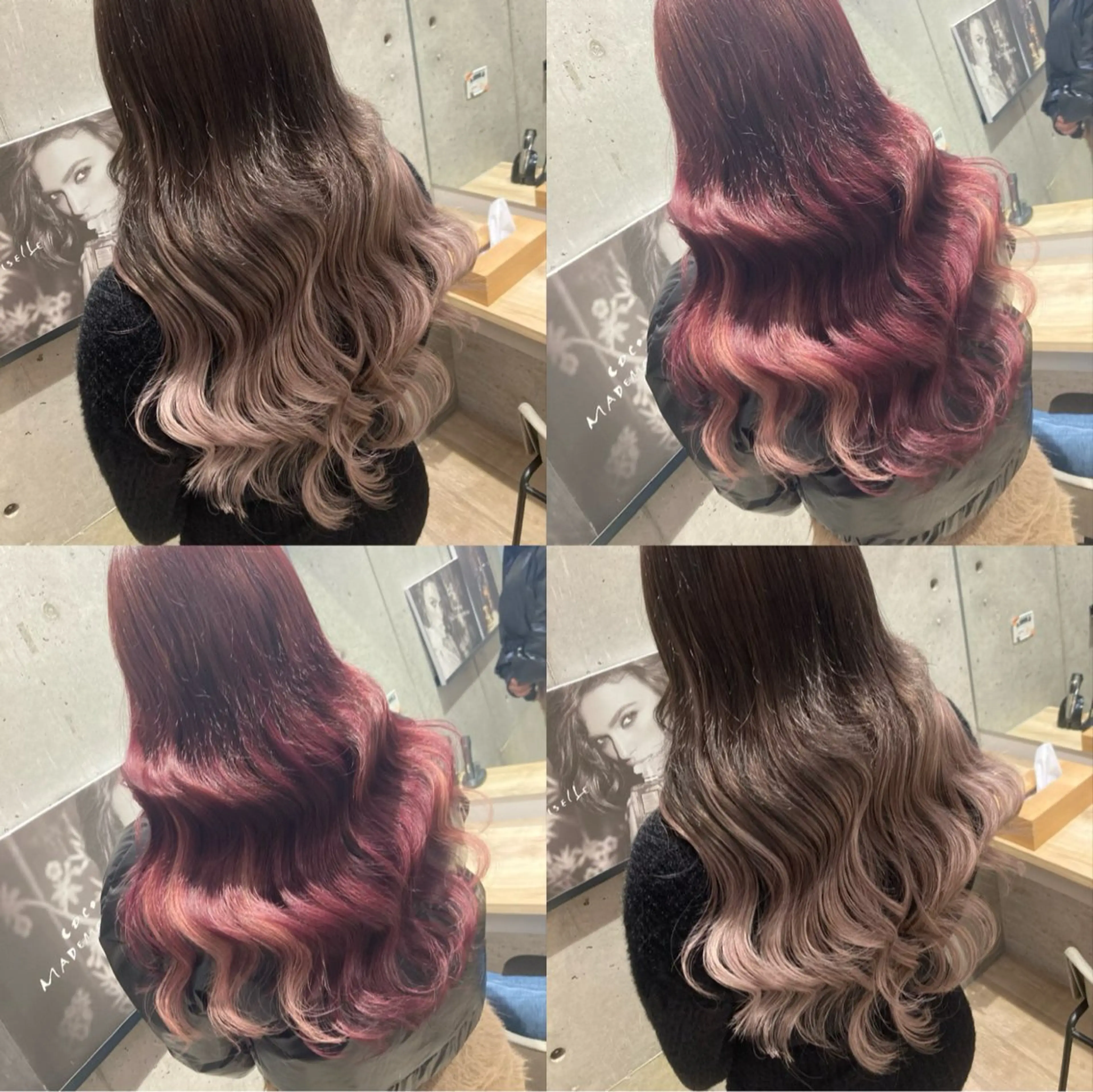 ロング カラー ヘアアレンジ 平原 ミレイのヘアスタイル