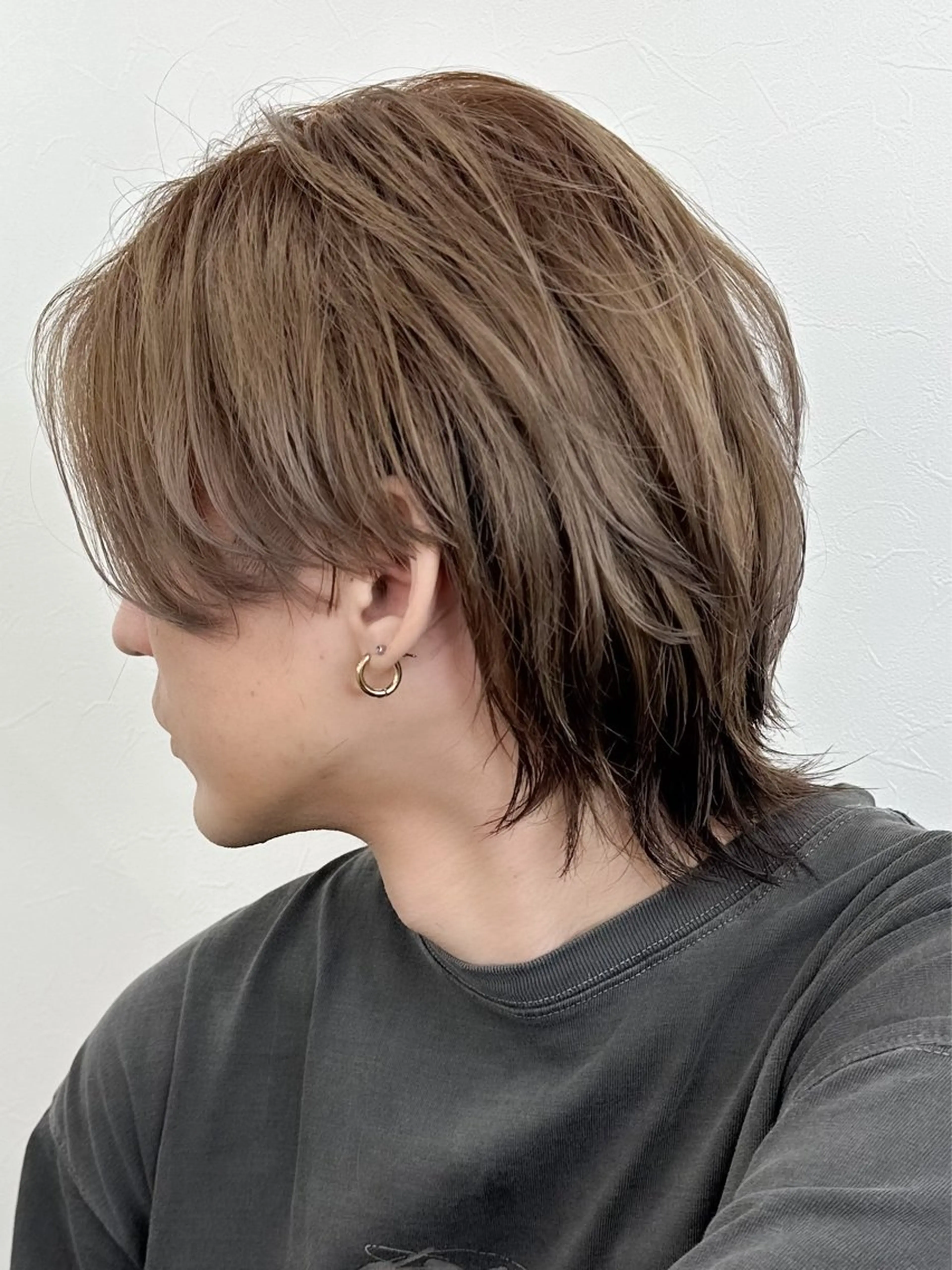 ミディアム カラー メンズ カット トリートメント 【公式】髪質改善 Oto.吉祥寺のヘアスタイル