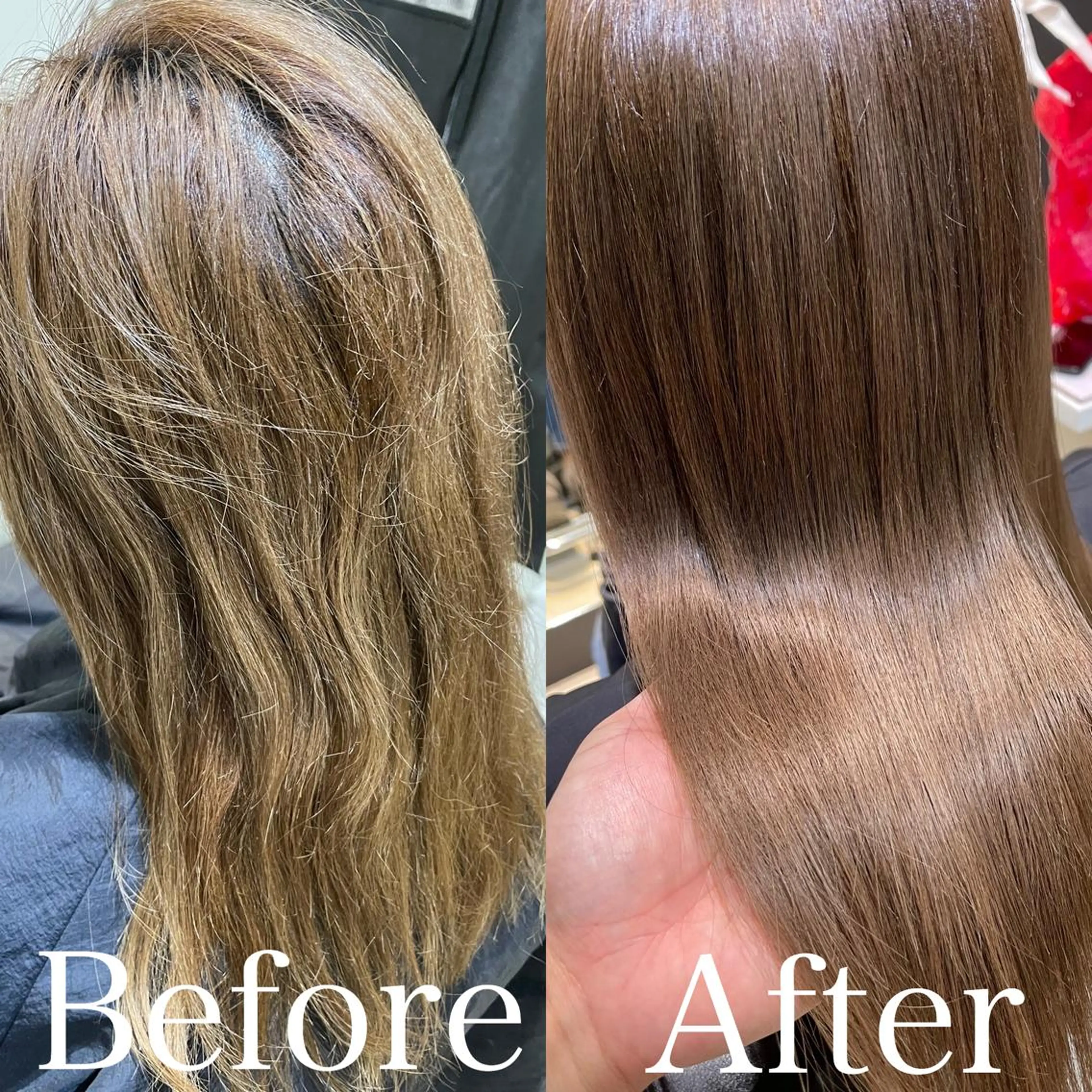 ロング 髪質改善 縮毛矯正 カット 縮毛矯正 biscohair 髪にドラマを。のヘアスタイル