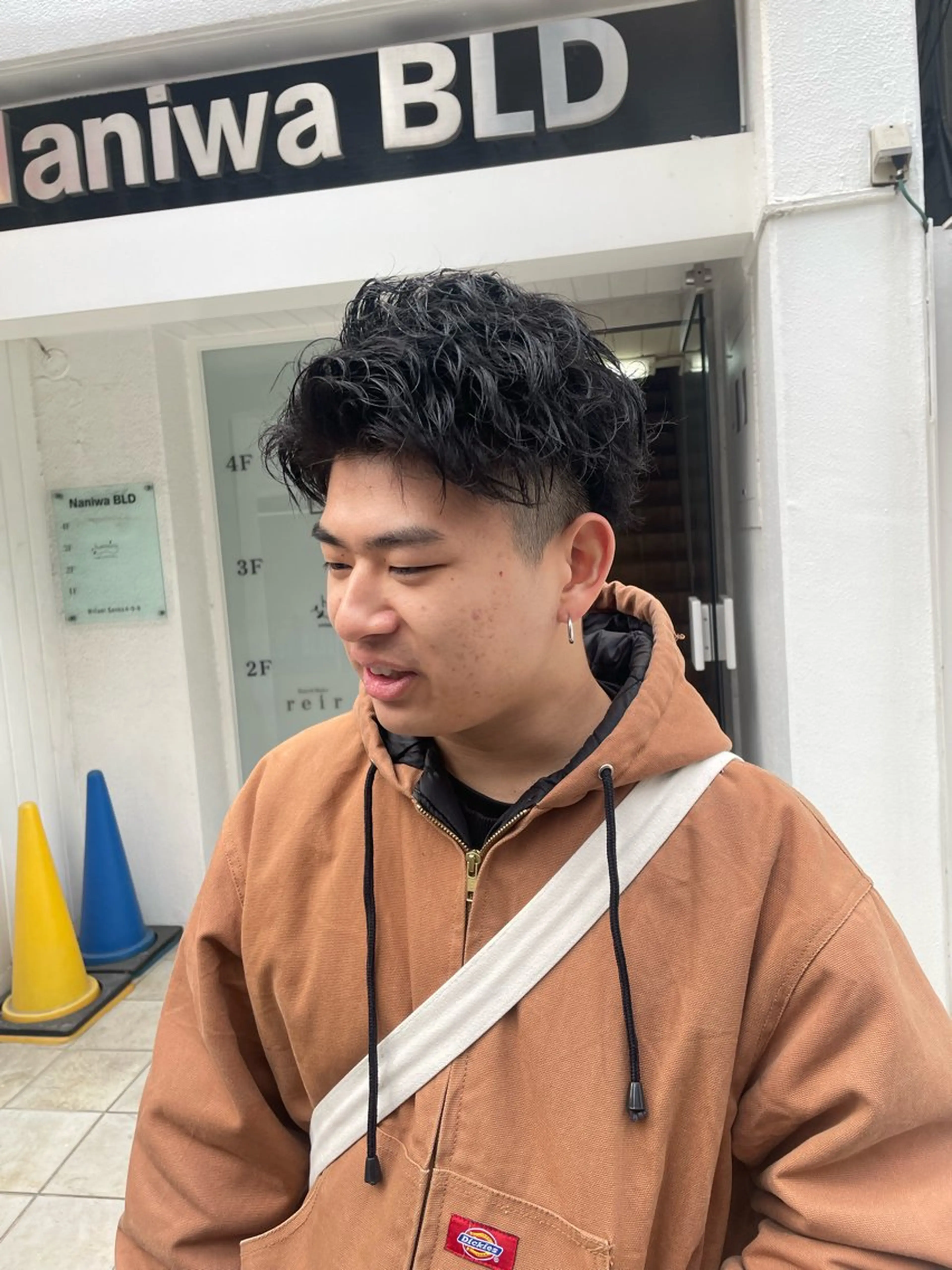 パーマ メンズ カット パーマ ヘアセット フリーランスシェアサロンルレイル所属・心斎橋/メンズ /ルレイル/地形真希のヘアスタイル