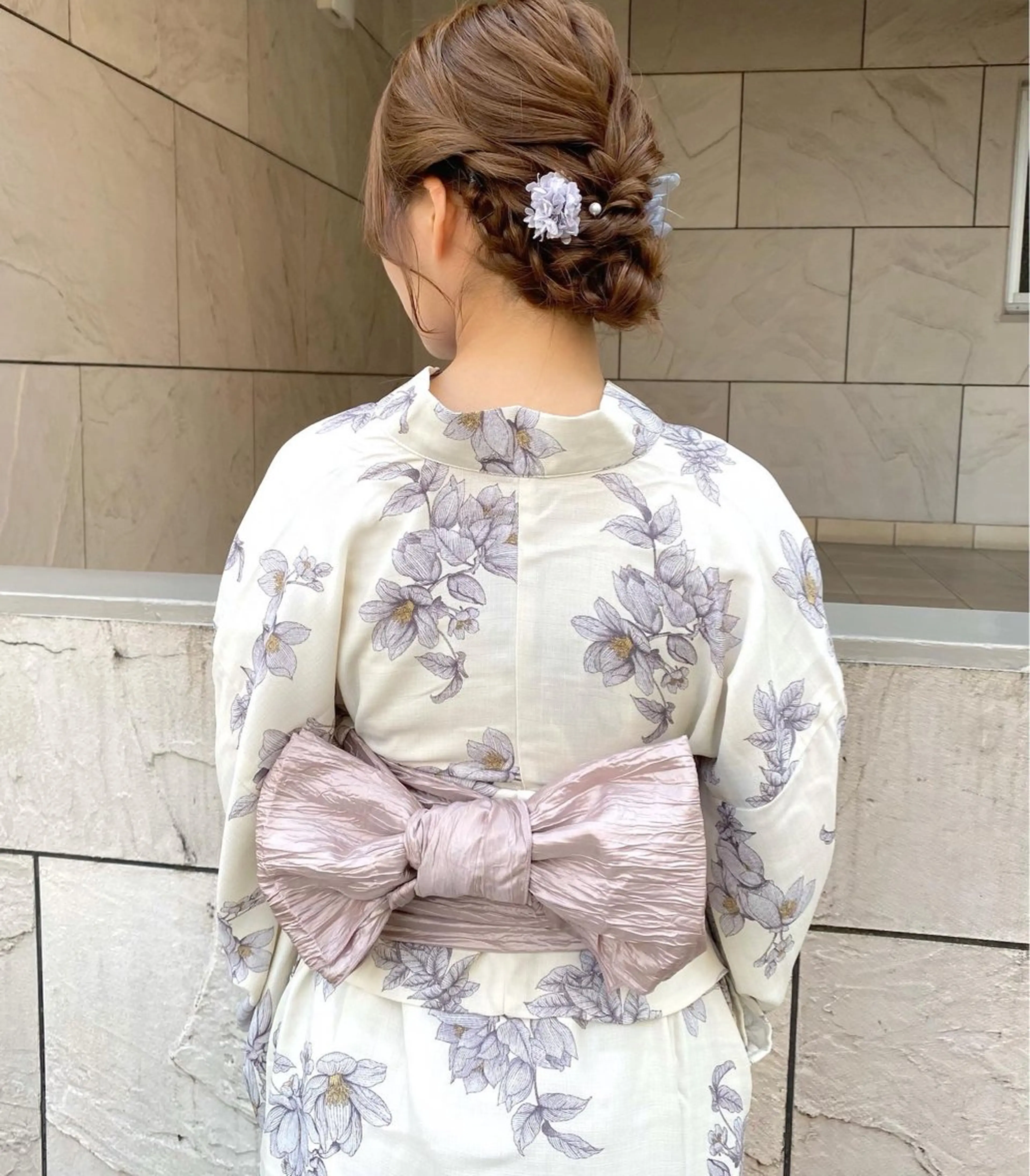 ヘアアレンジ ヘアセット mizuki/ピンク ベージュ.レイヤーのヘアスタイル