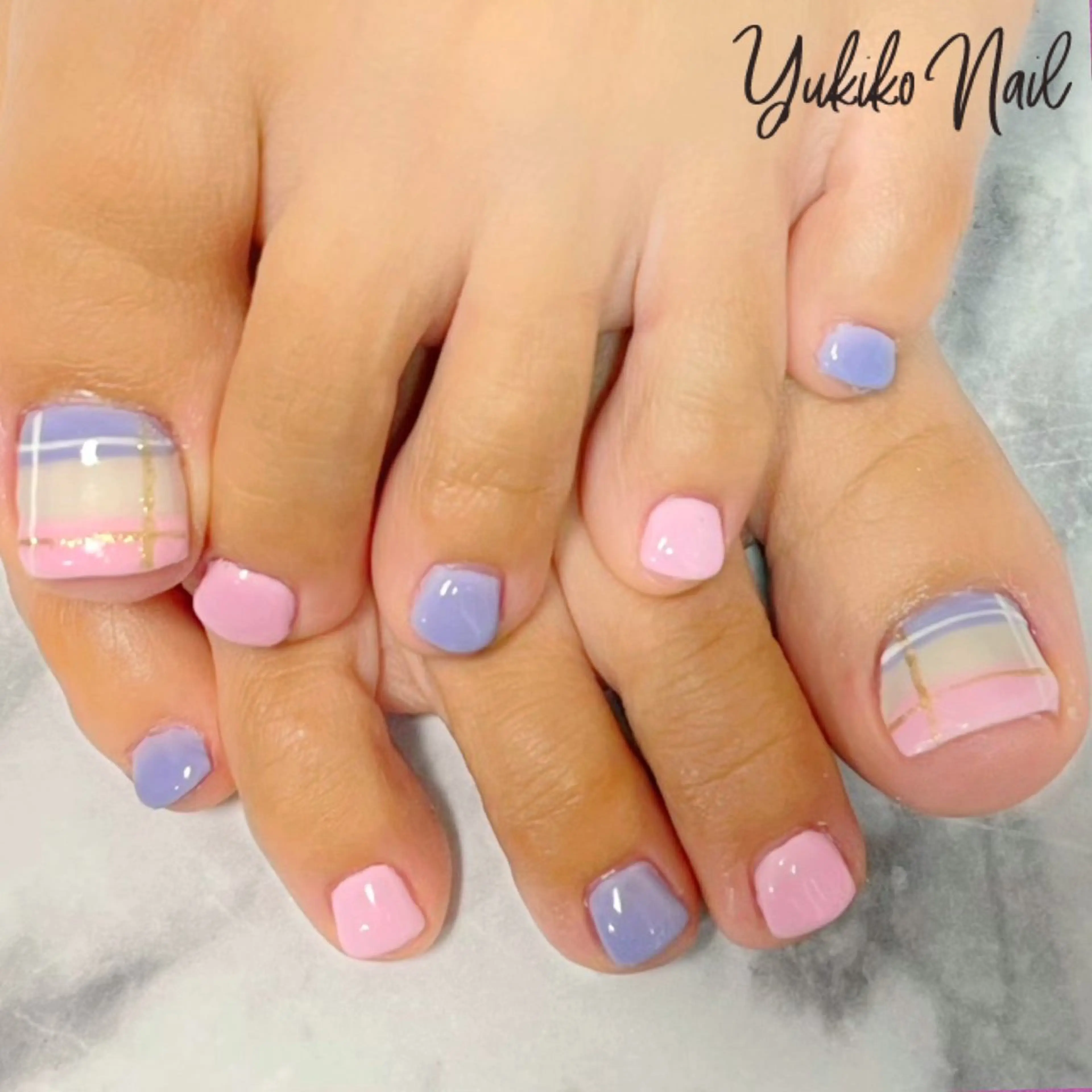 ネイル アートネイル フットネイル パステルネイル フットネイル ユキコ ネイルのネイルデザイン