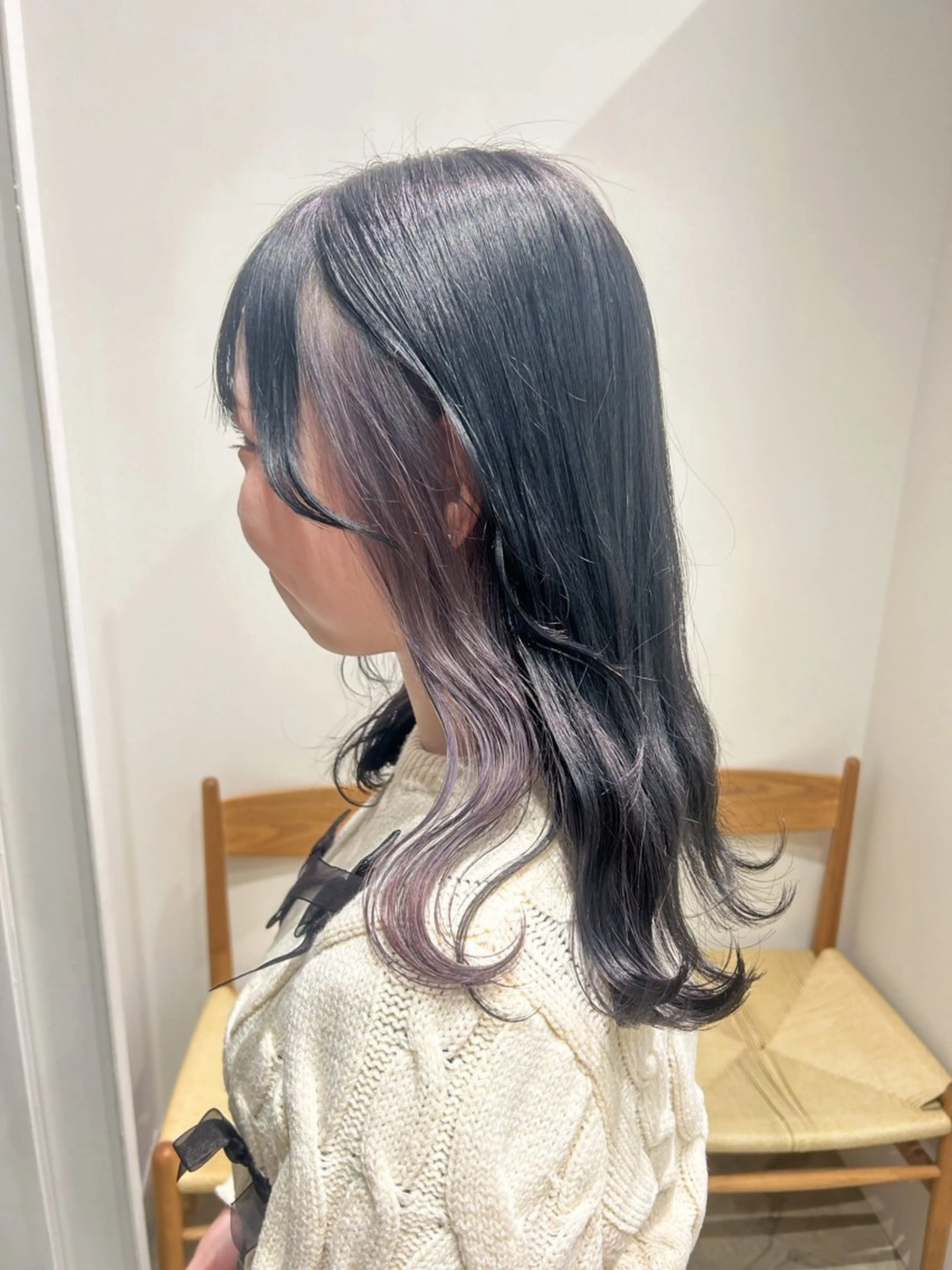 セミロング カラー ヘアアレンジ カット ヘアカラー トリートメント yuka .のヘアスタイル