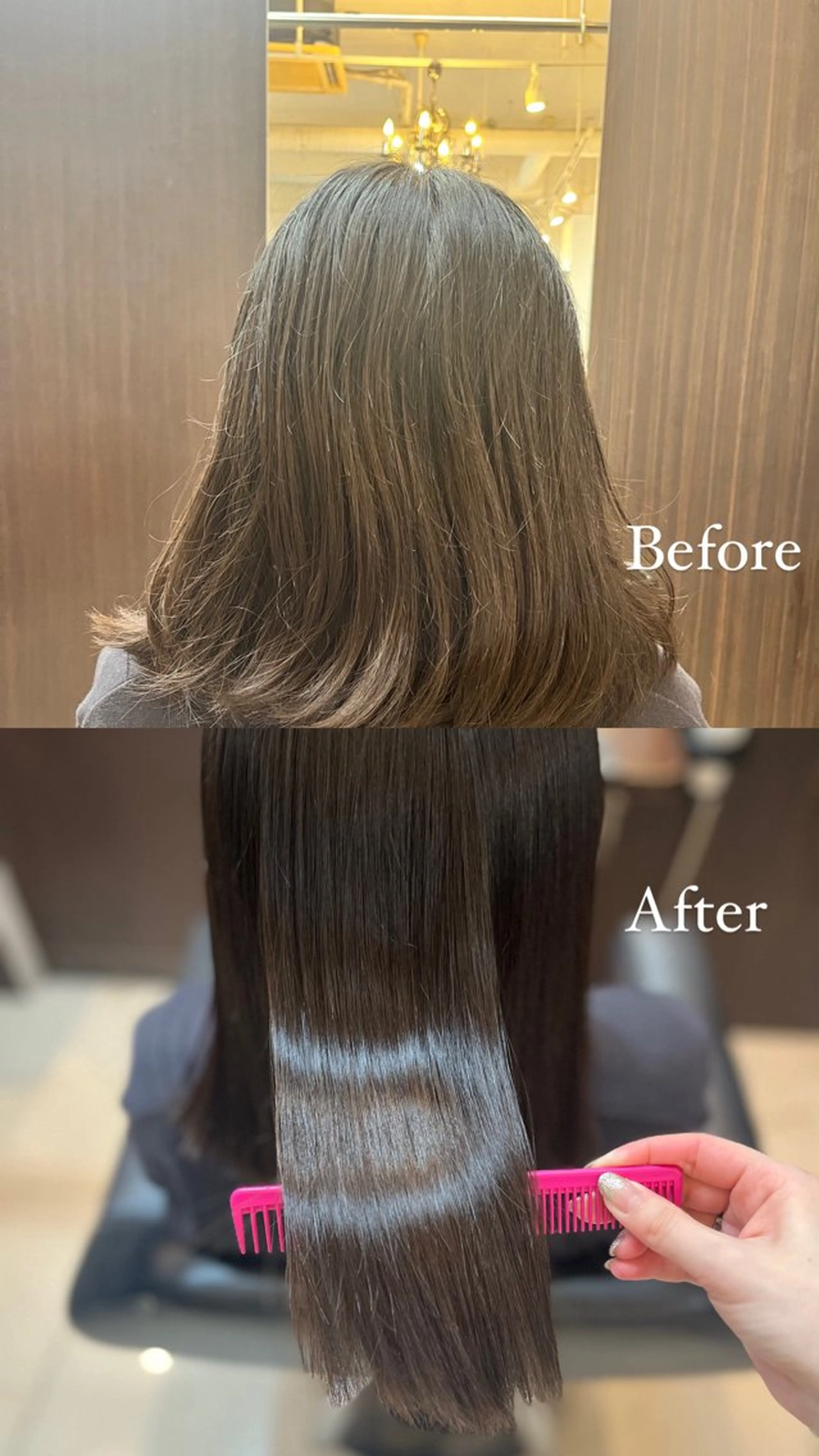 ミディアム パーマ 縮毛矯正 トリートメント 縮毛矯正 STREAM HAIR所属・🍒 SANA🍒のヘアスタイル