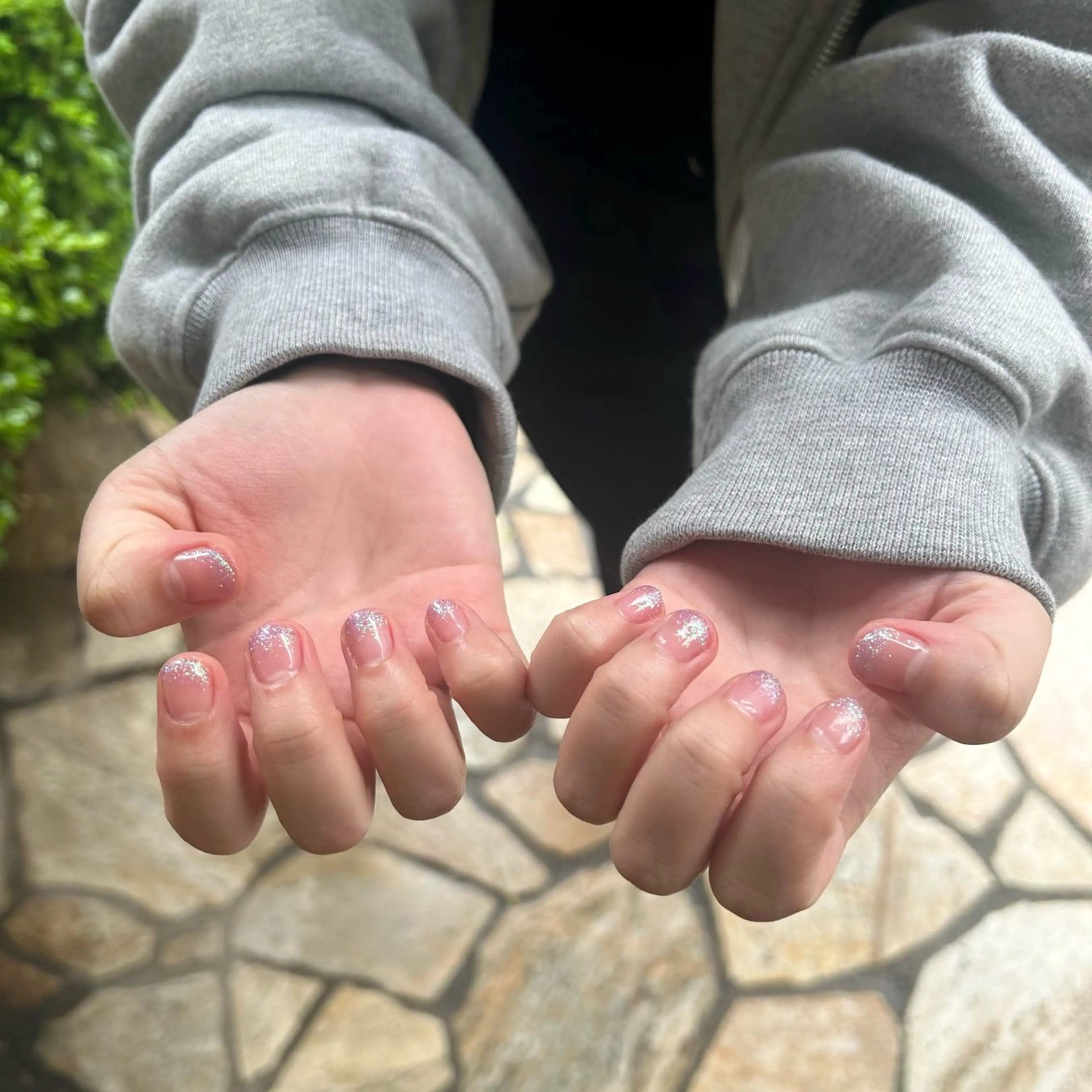 ネイル グラデーション ラメ(グリッター) ラメグラデーション 野口 姫和のネイルデザイン