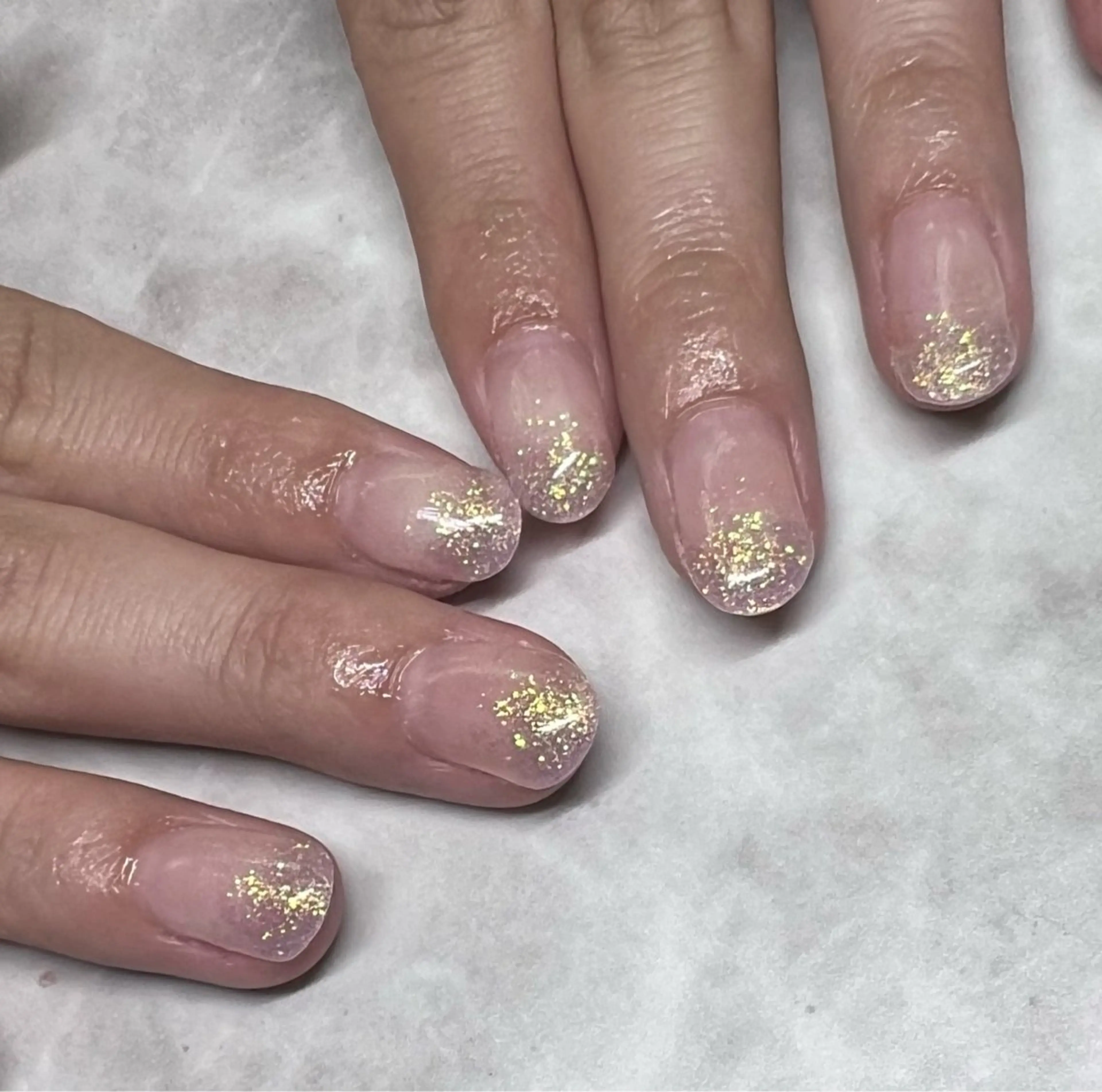 ネイル グラデーション ラメ(グリッター) Bianca Yoshidaのネイルデザイン