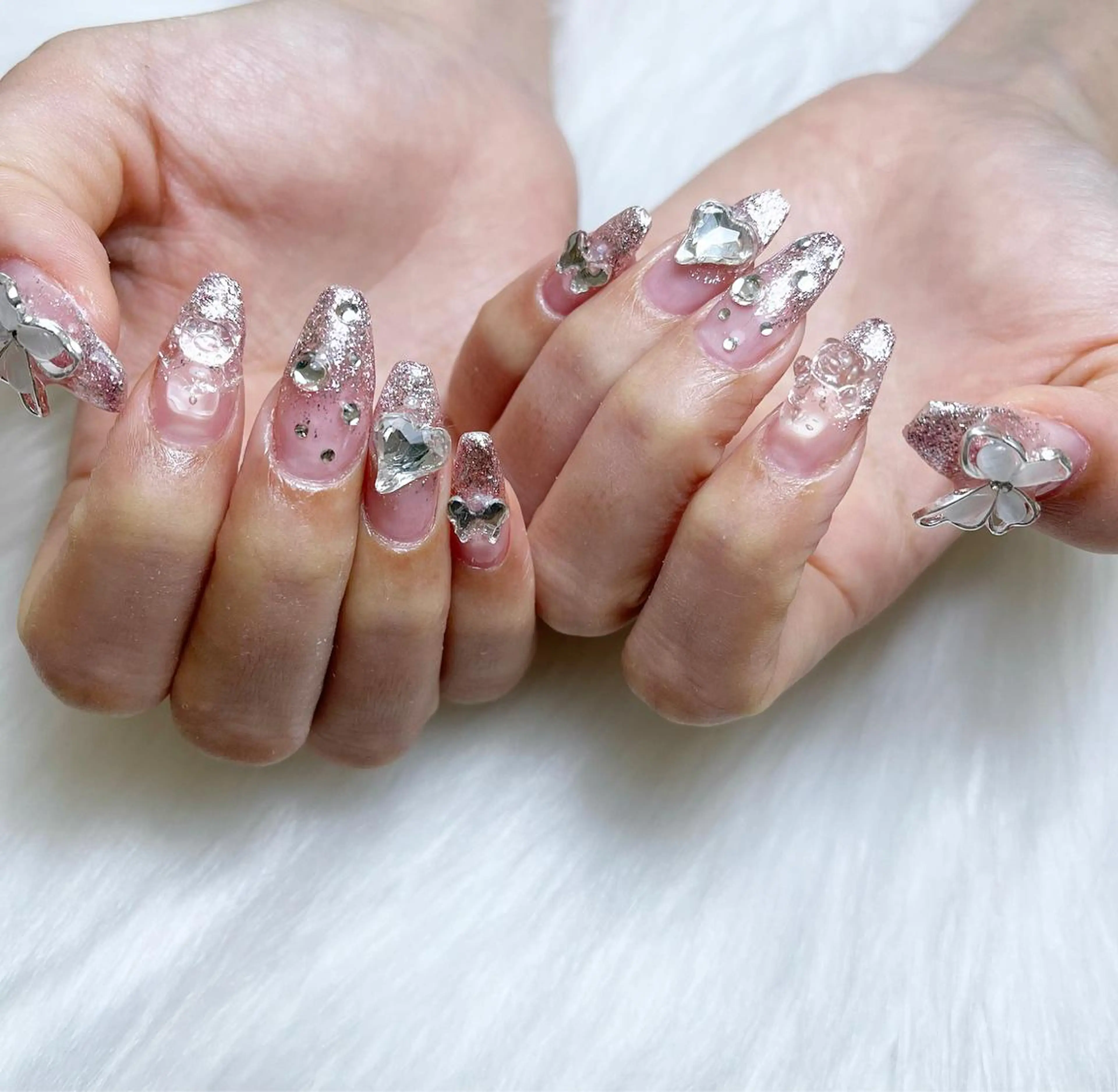 ネイル グラデーション ラメ(グリッター) ラメグラデーション #Amin所属・#Amin nail salonのネイルデザイン