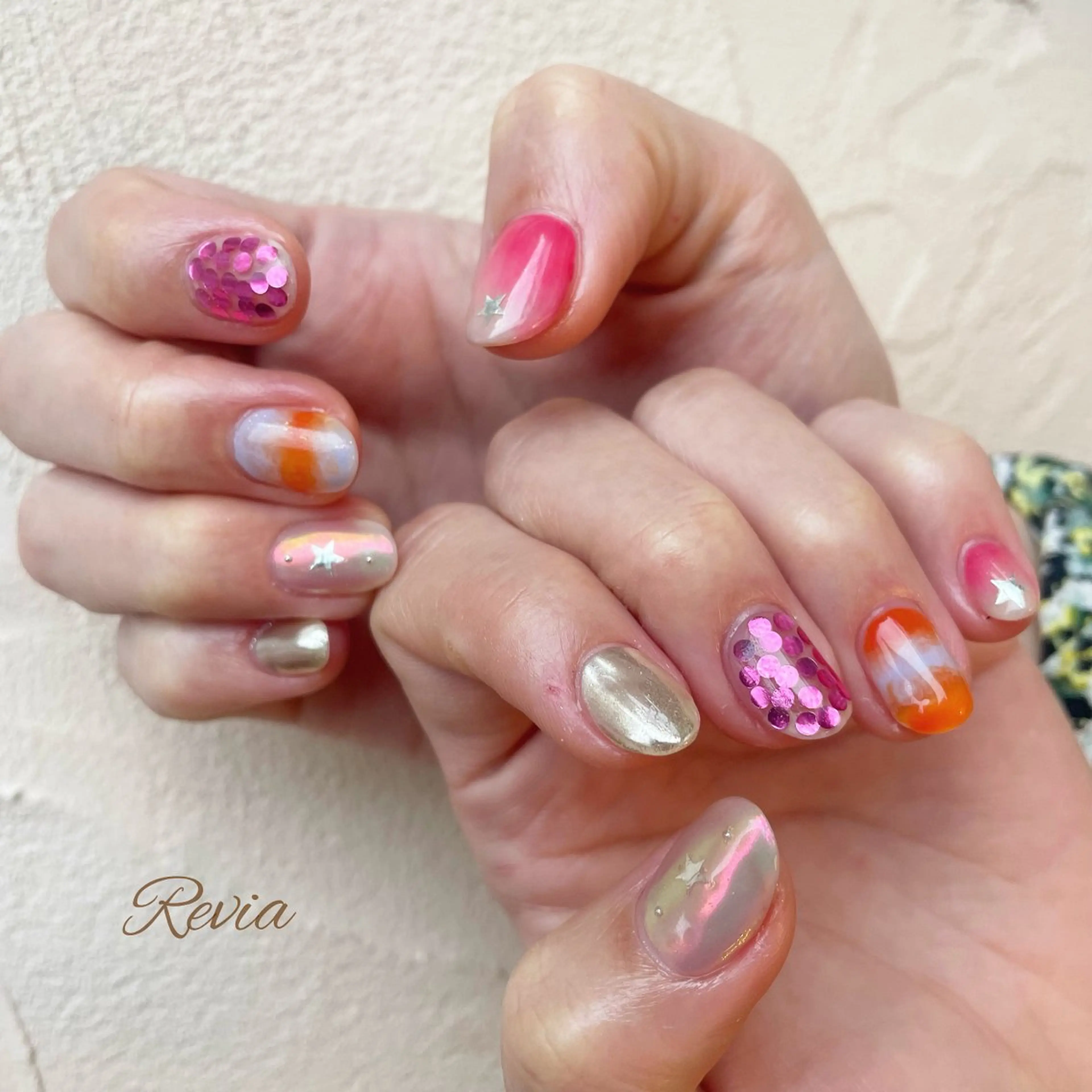 ネイル ハンドネイル revia所属・ERI Nailistのネイルデザイン