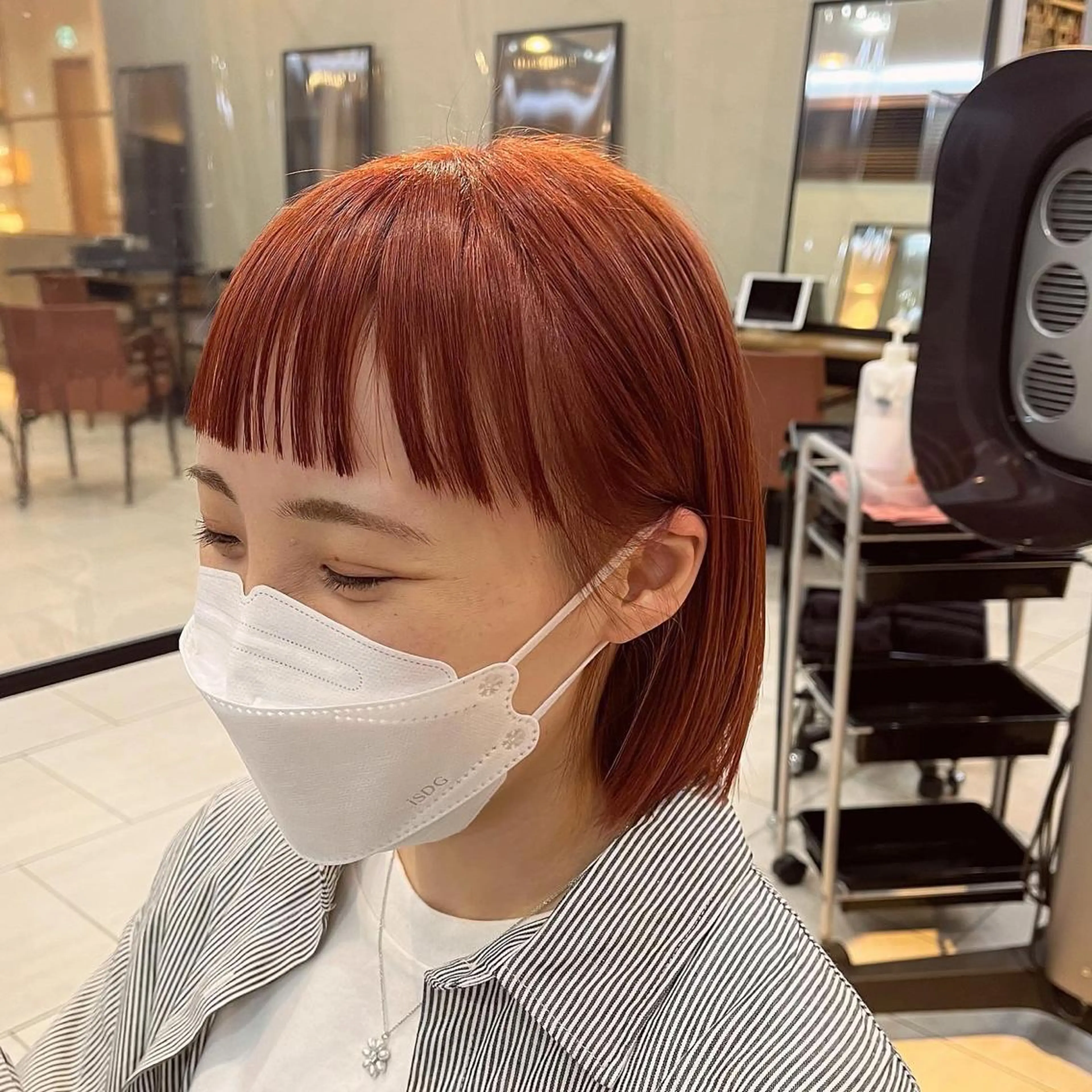 ショート カラー あやめ【顔まわり/レ イヤー/柔らかカラ】のヘアスタイル