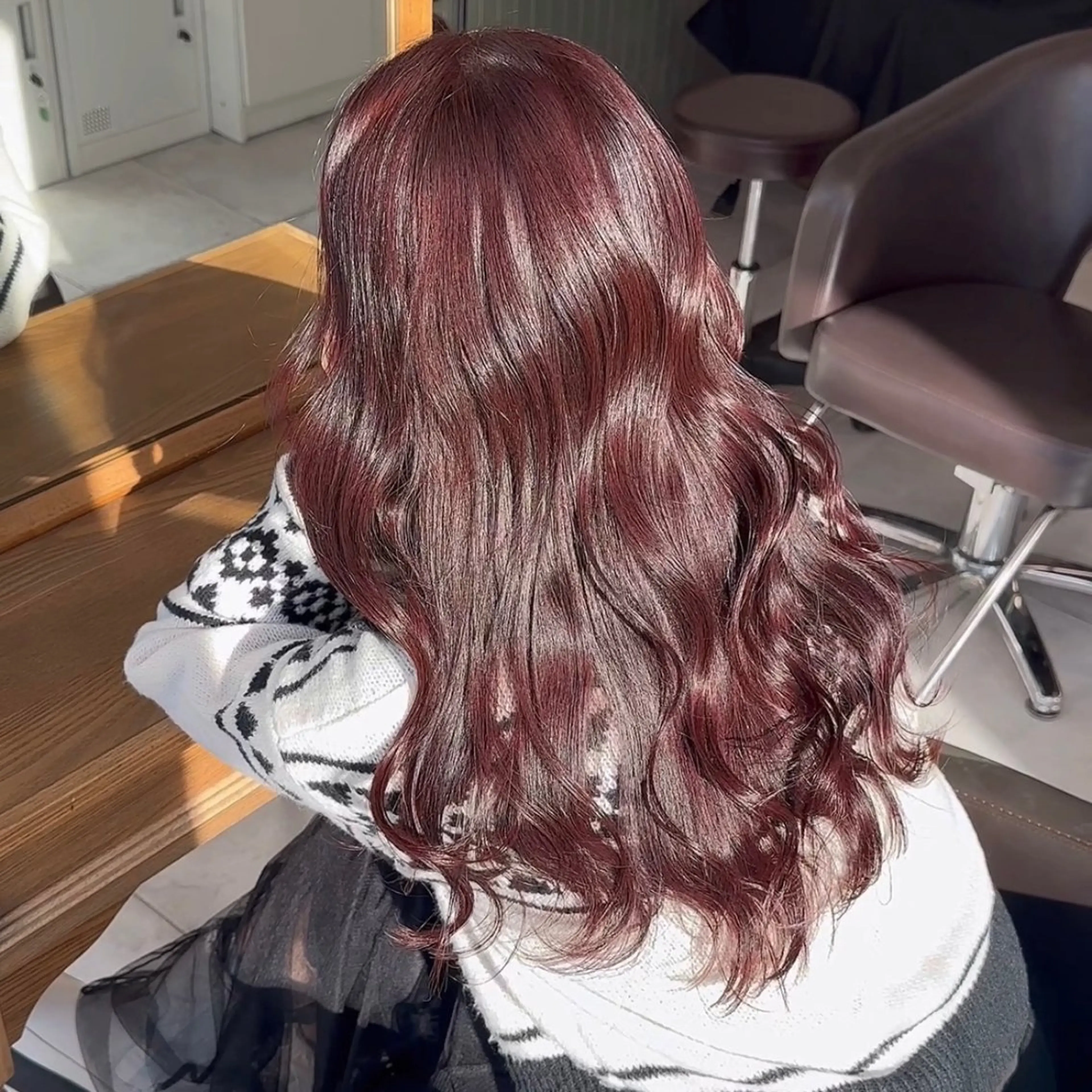 セミロング カラー ブリーチなし/レイヤ ー特化🌈Tommyのヘアスタイル