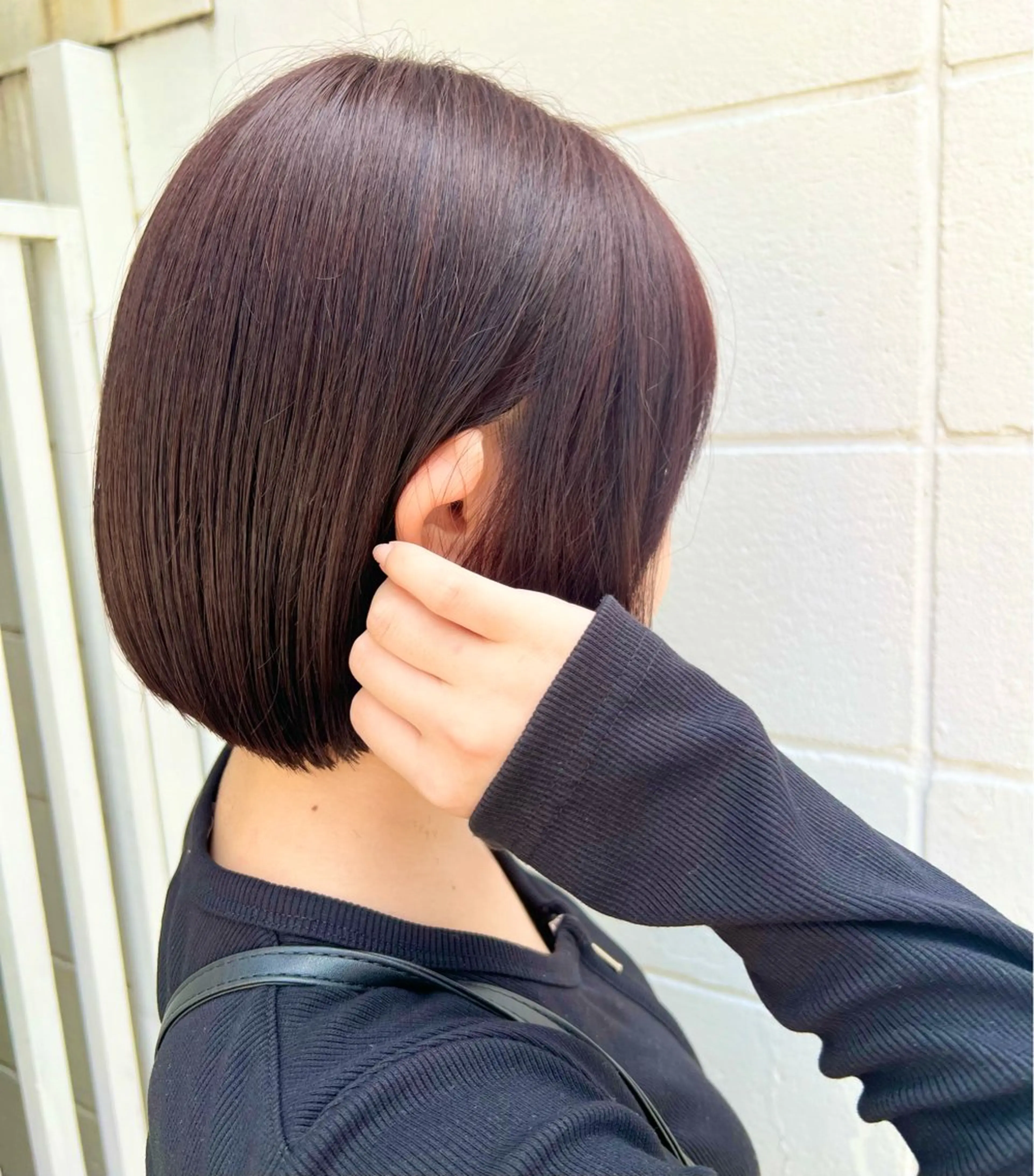 ミディアム カラー ブラウンカラー ピンクカラー ピンクブラウン ボブ インナーカラー♡ Nanakoのヘアスタイル