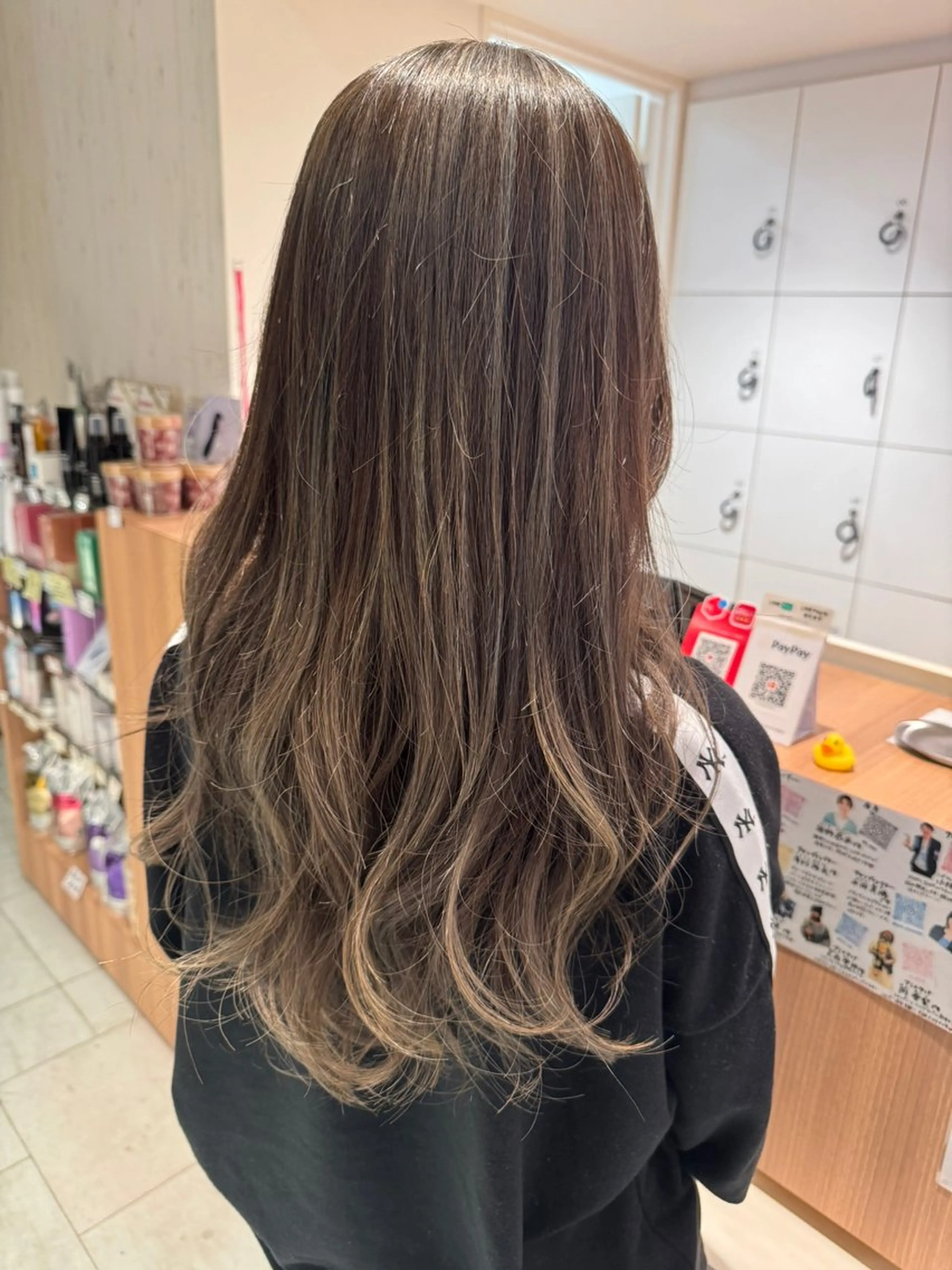 ロング ハイライト レイヤーカット 髪質改善/ハイライト 小林秀樹のヘアスタイル