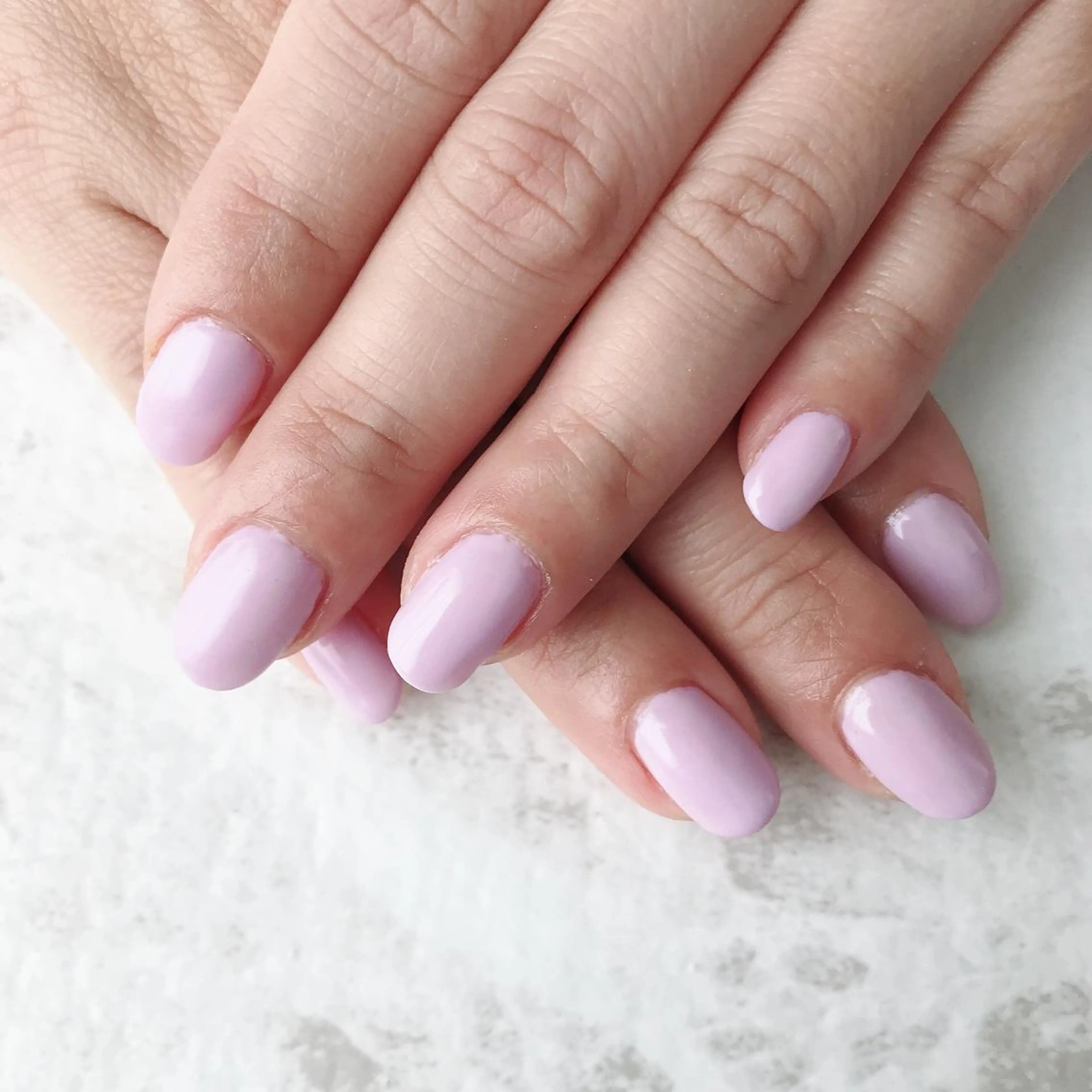 ネイル ワンカラーネイル パステルネイル パープル sereha nailのネイルデザイン